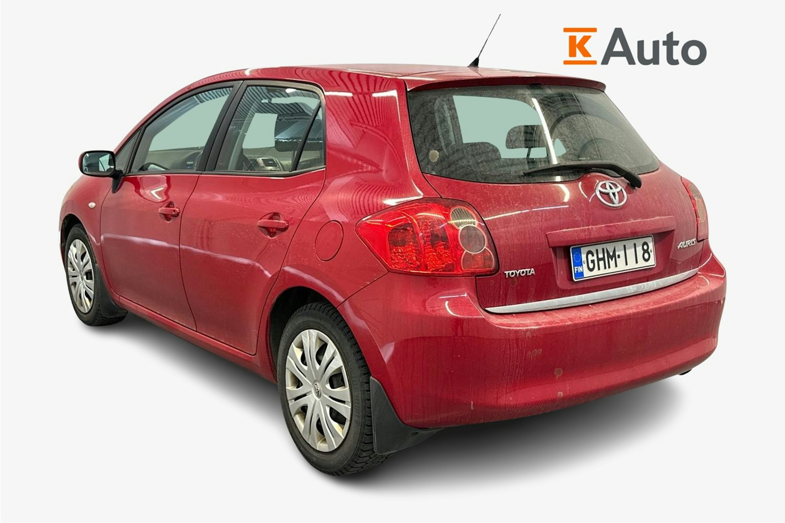 punainen Toyota Auris 2007 kuva 2.