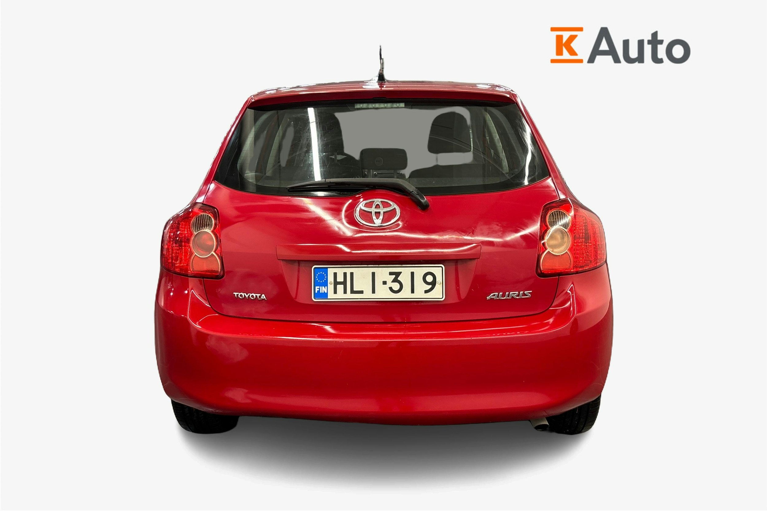 punainen Toyota Auris 2007 kuva 3.