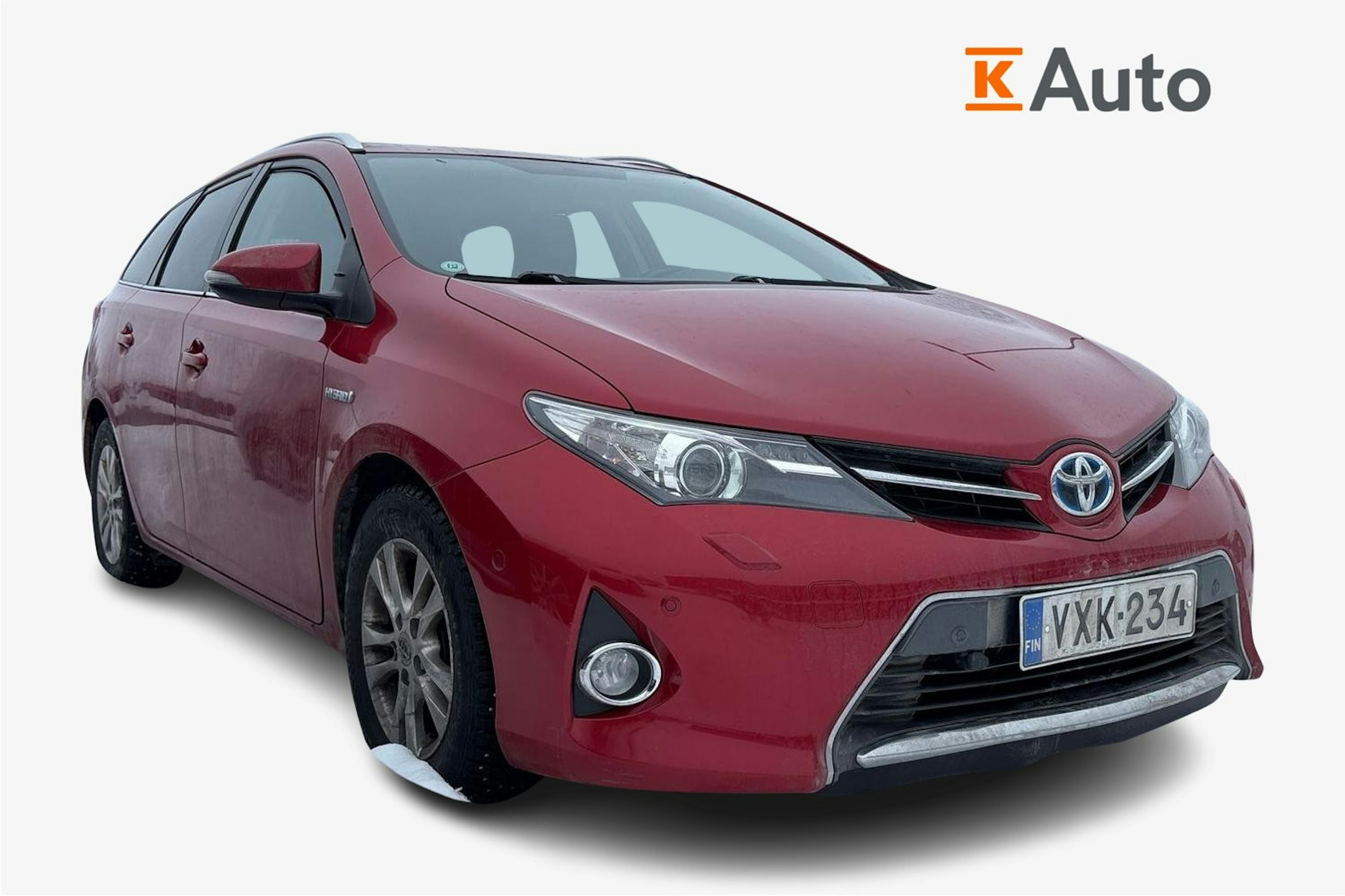 punainen Toyota Auris 2014 kuva 1.