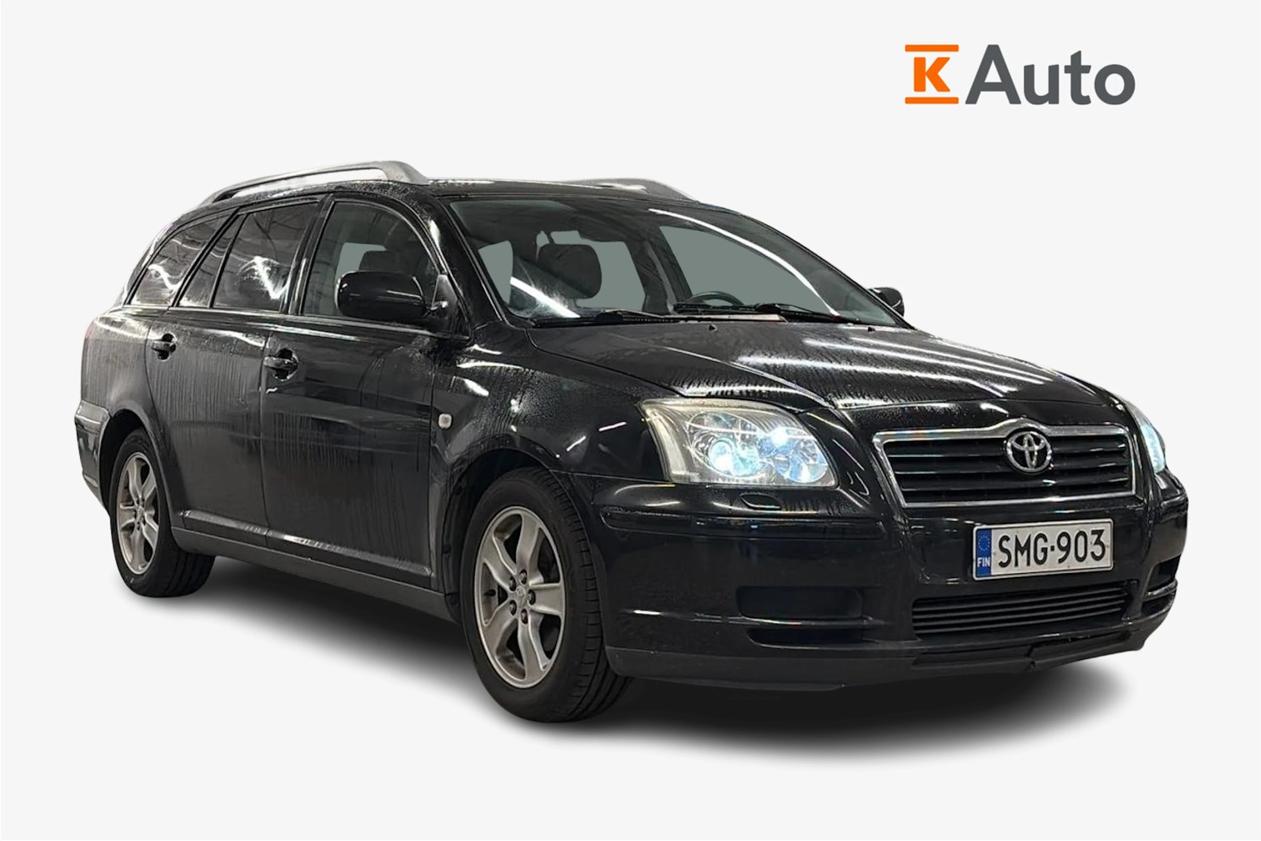 Musta Toyota AVENSIS 2004 kuva 1.