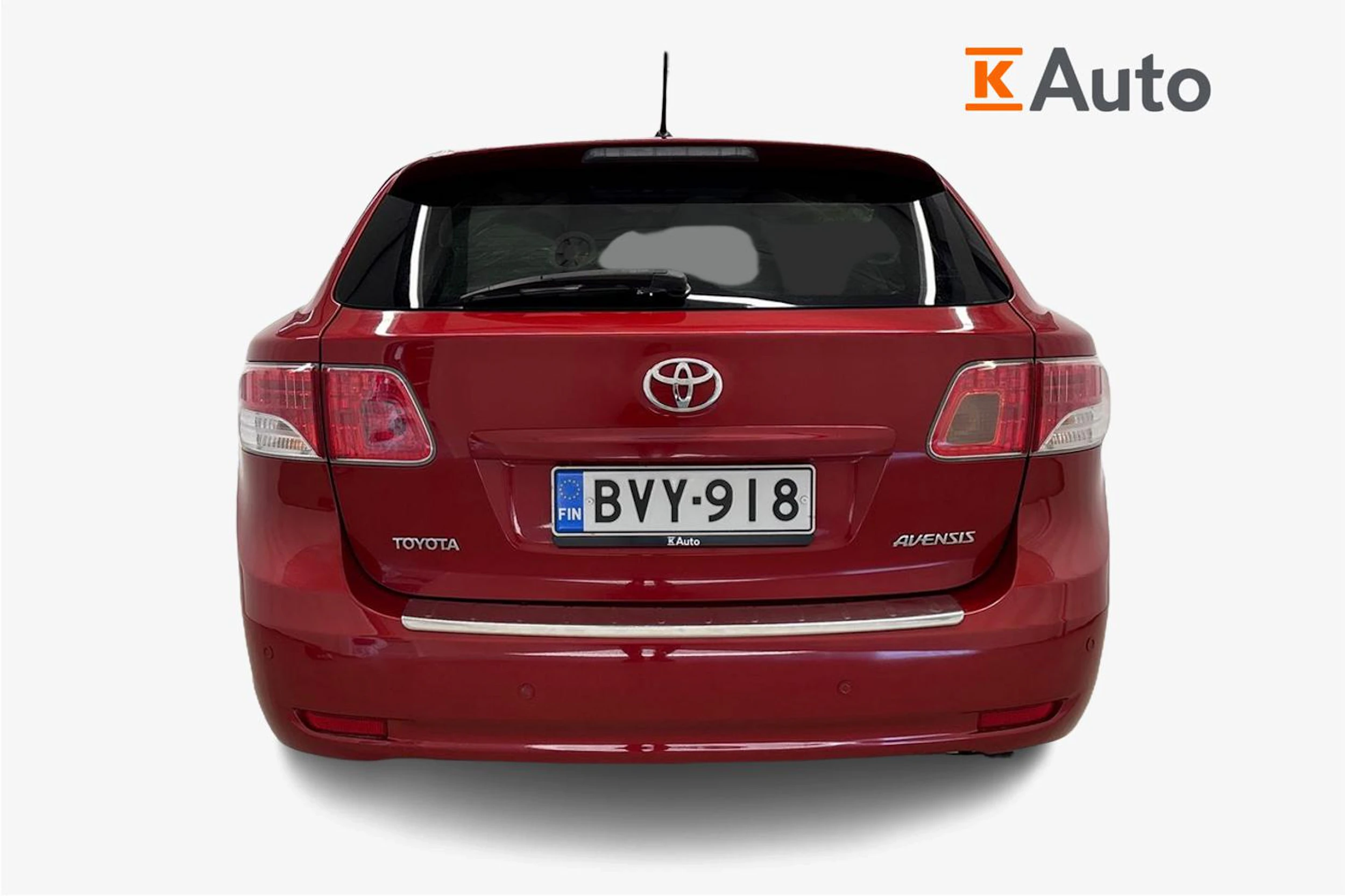 punainen Toyota Avensis 2009 kuva 3.