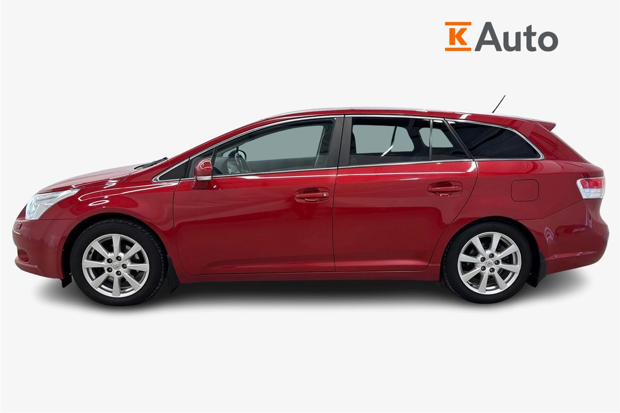 punainen Toyota Avensis 2009 kuva 5.