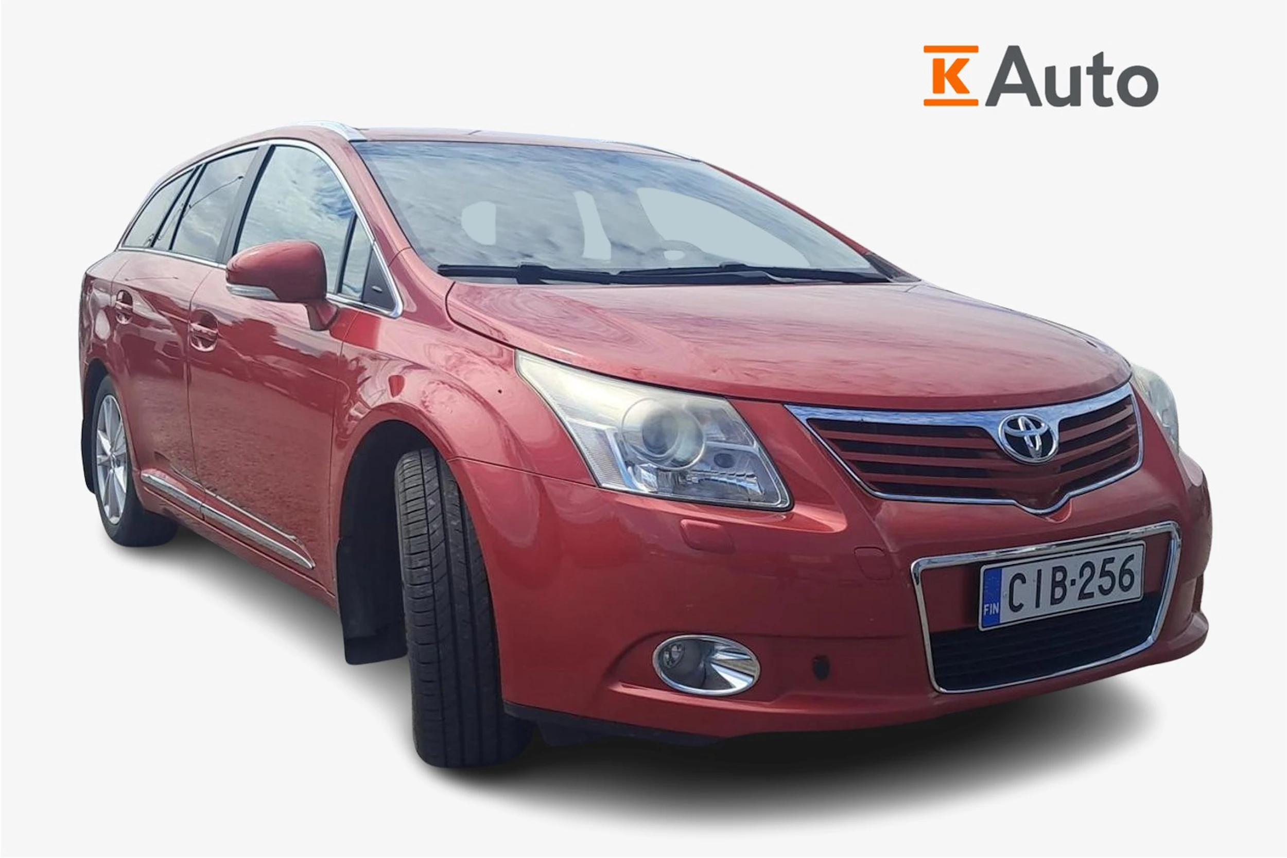 punainen Toyota Avensis 2011 kuva 1.