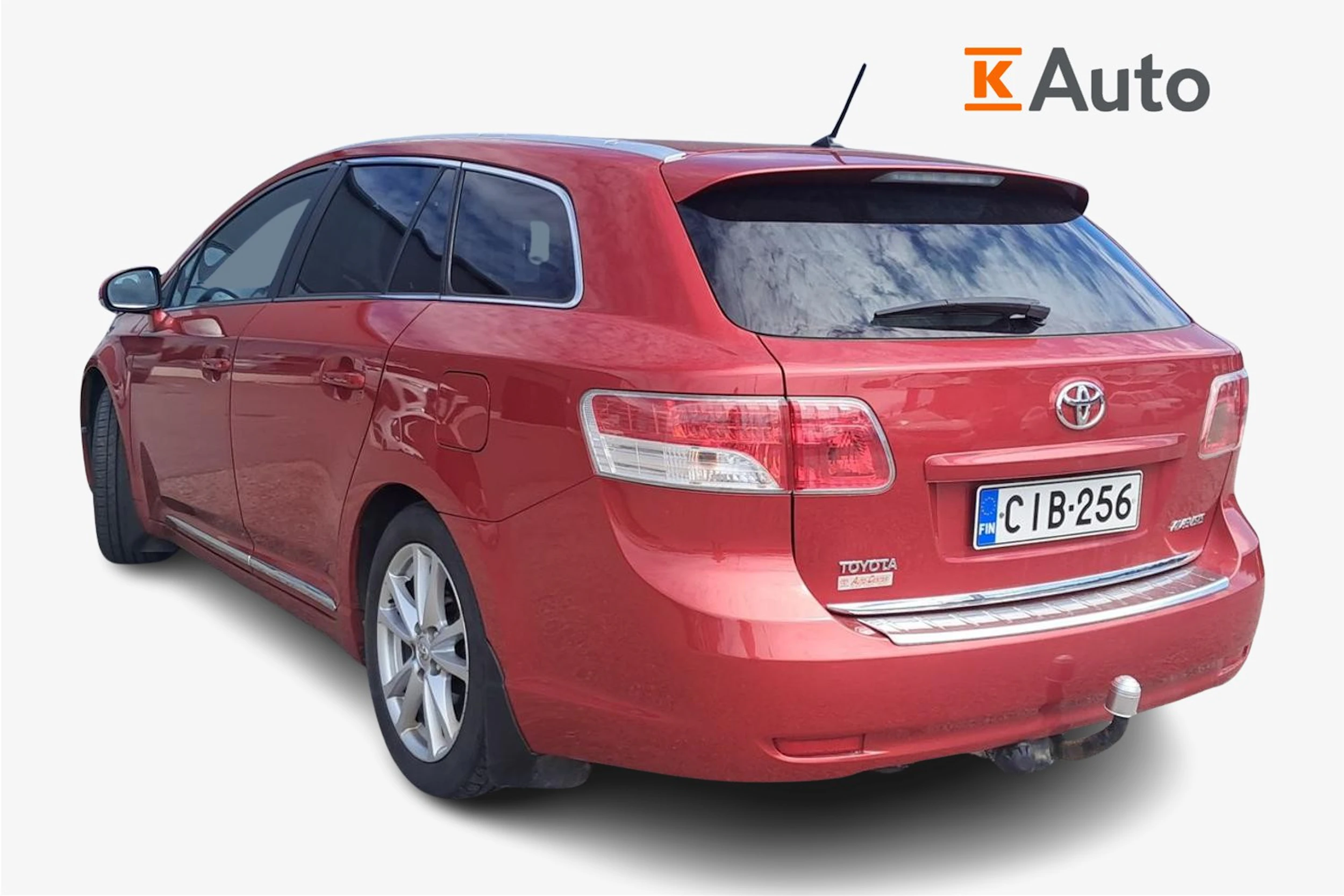 punainen Toyota Avensis 2011 kuva 2.