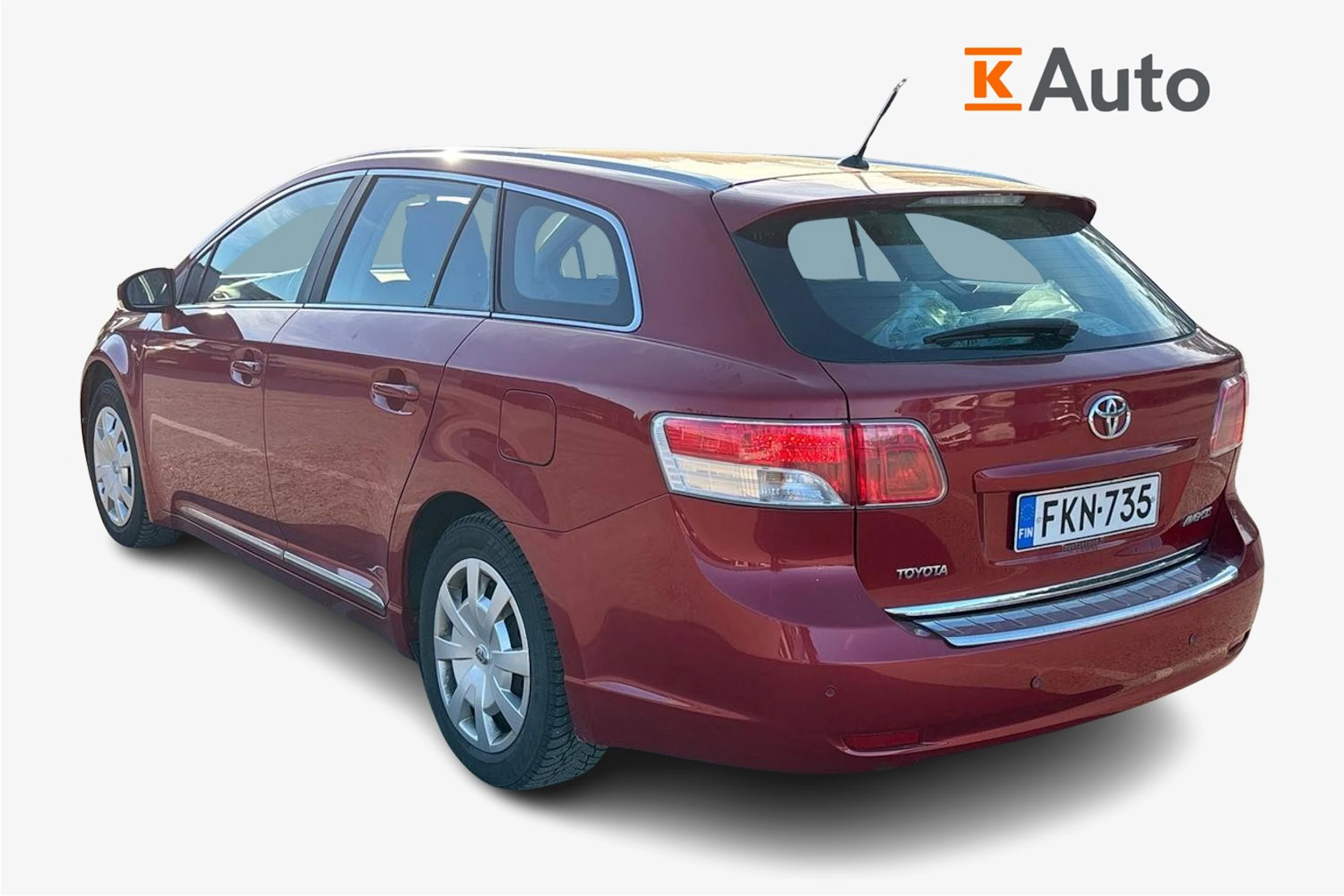 punainen Toyota Avensis 2011 kuva 2.