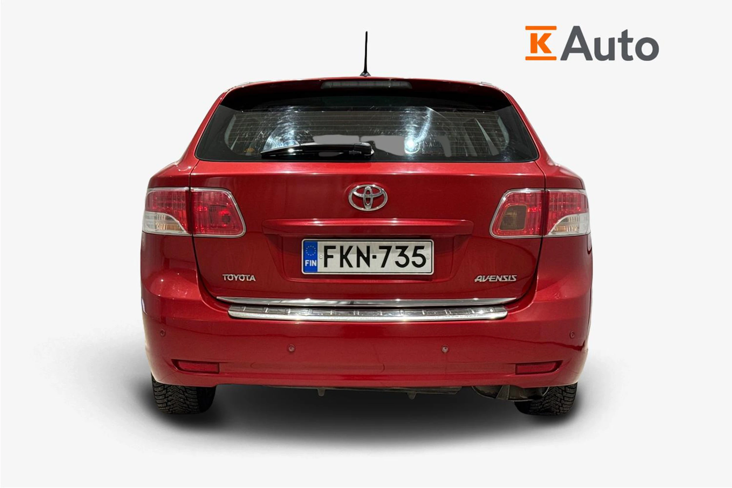 punainen Toyota Avensis 2011 kuva 4.