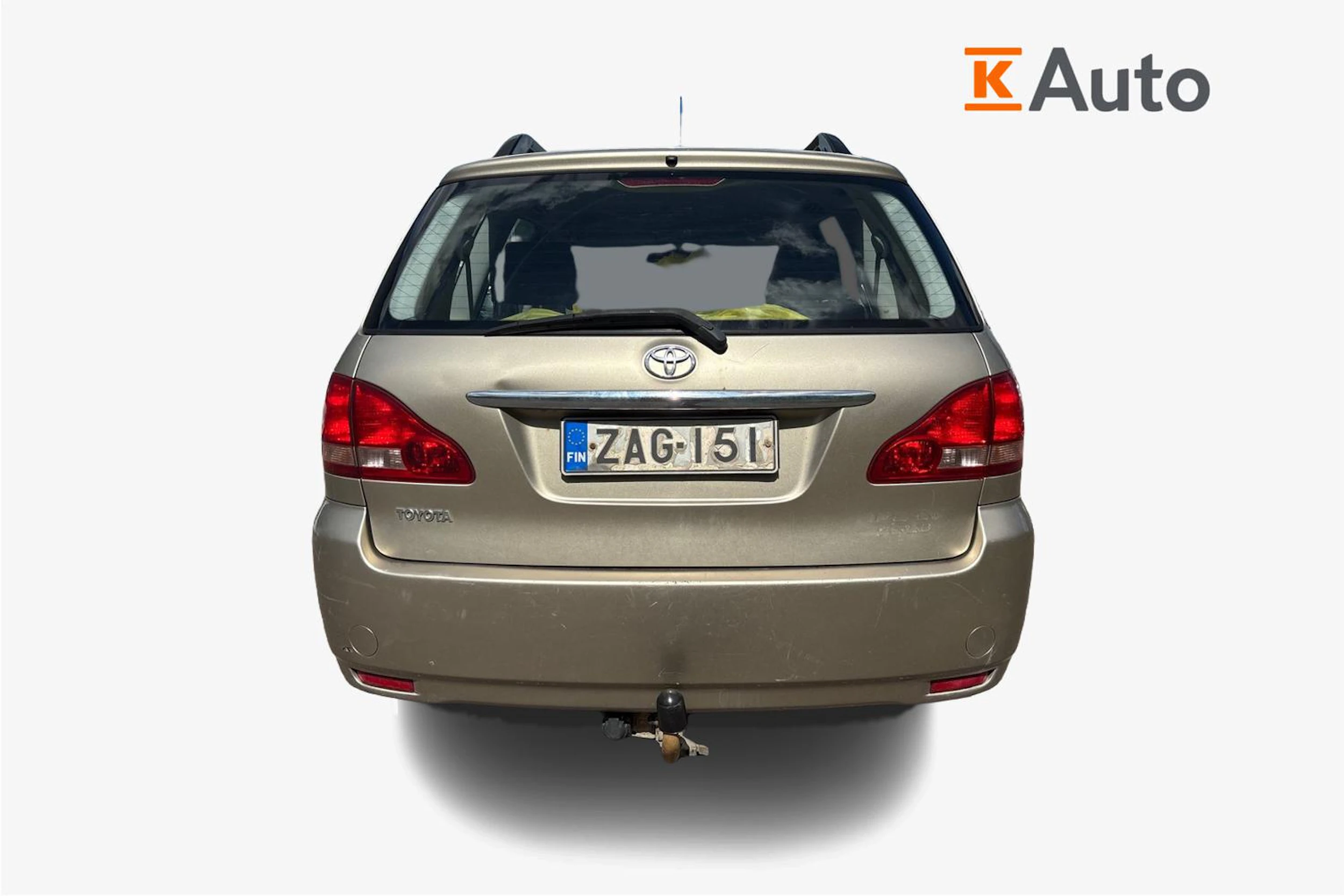 Keltainen Toyota Avensis Verso 2003 kuva 3.