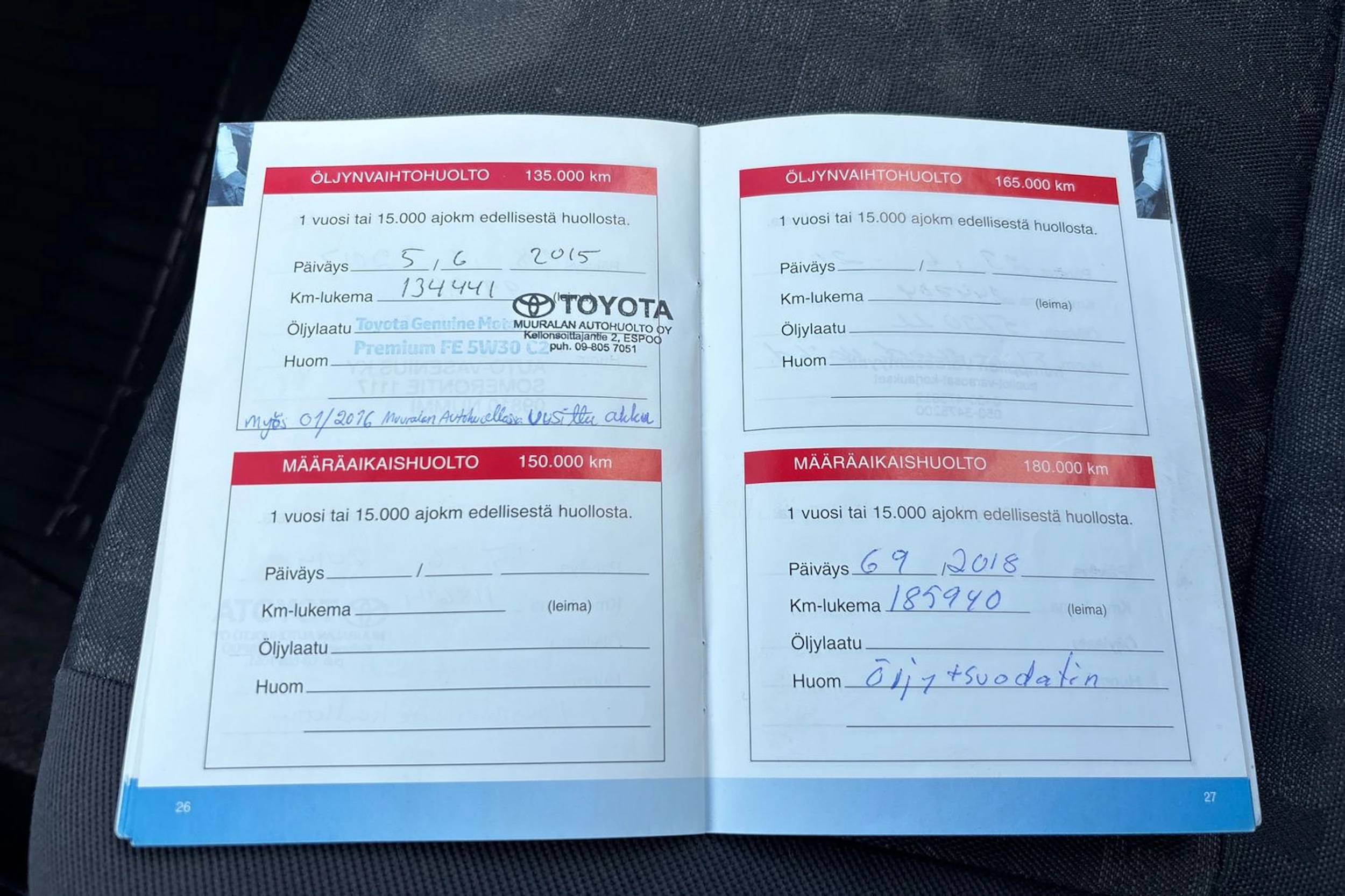 Keltainen Toyota Avensis Verso 2003 kuva 22.