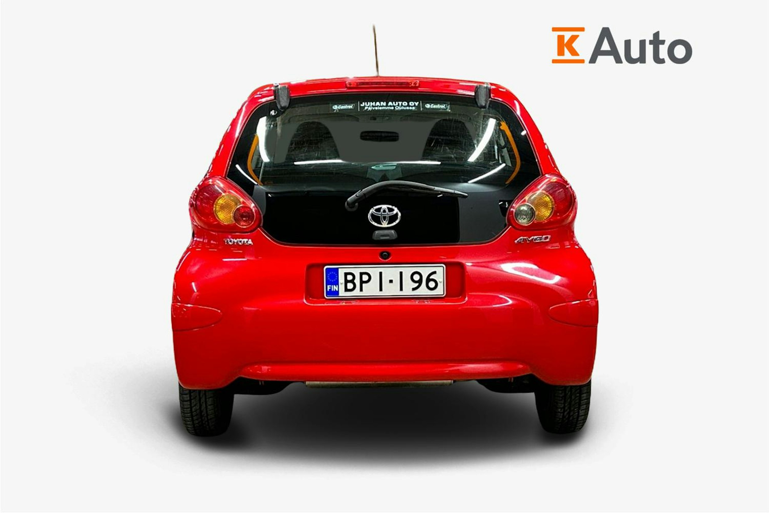 punainen Toyota AYGO 2007 kuva 3.