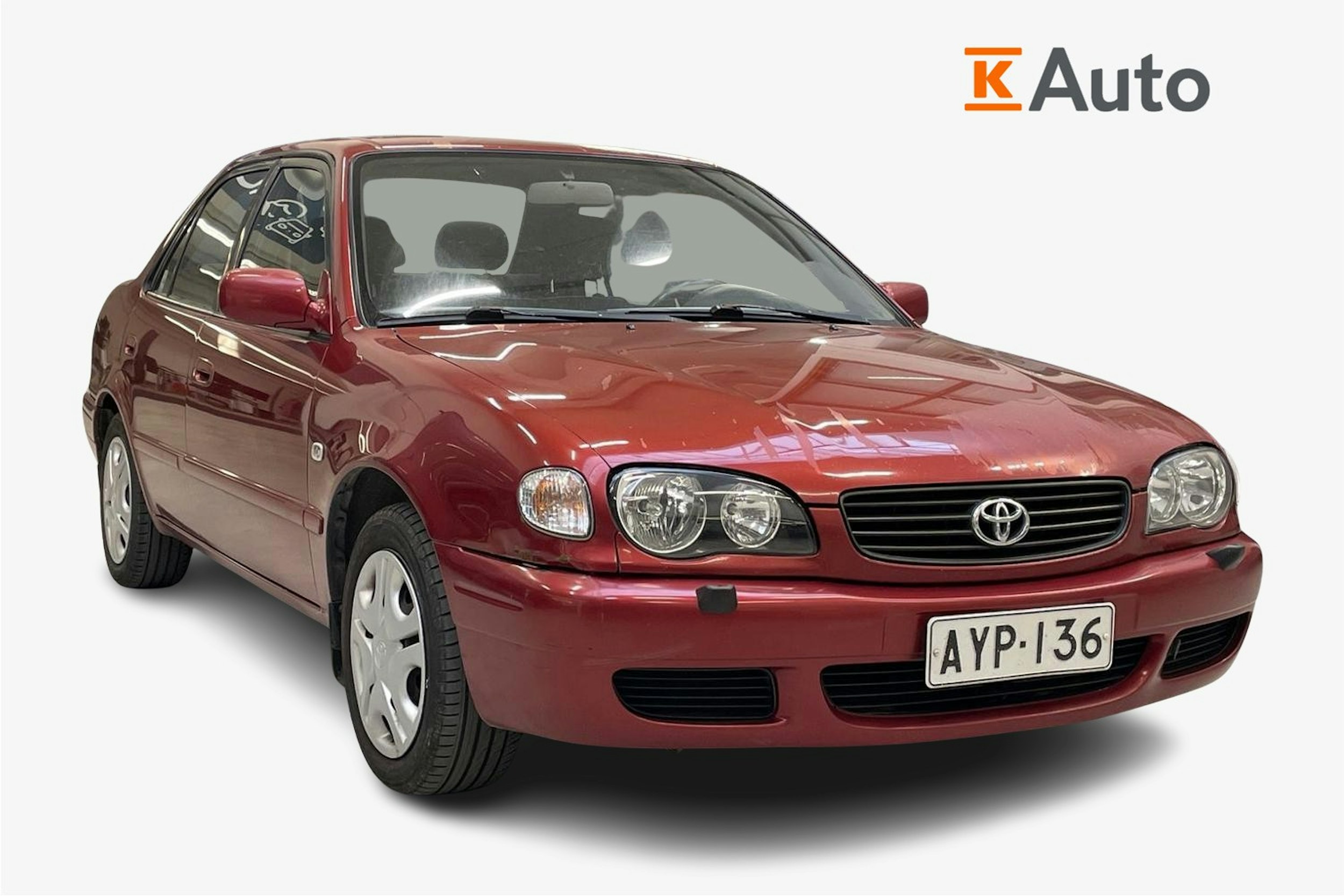 punainen Toyota Corolla 2000 kuva 1.