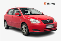 punainen Toyota Corolla 2002 kuva 1.
