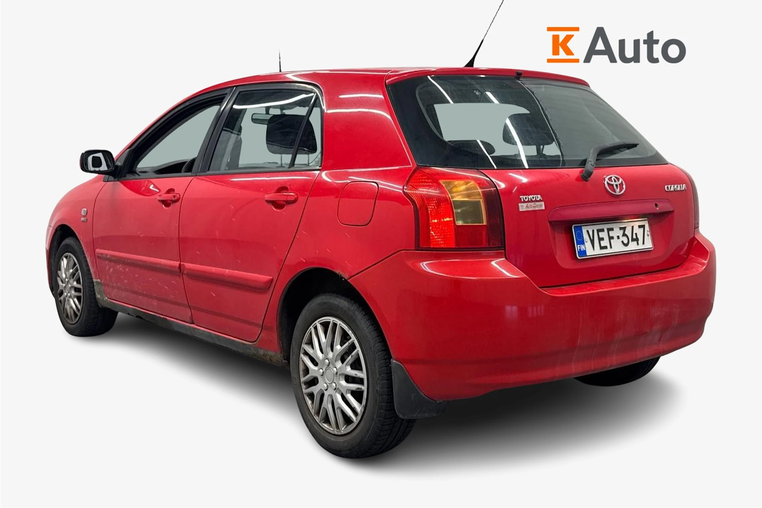punainen Toyota Corolla 2002 kuva 2.