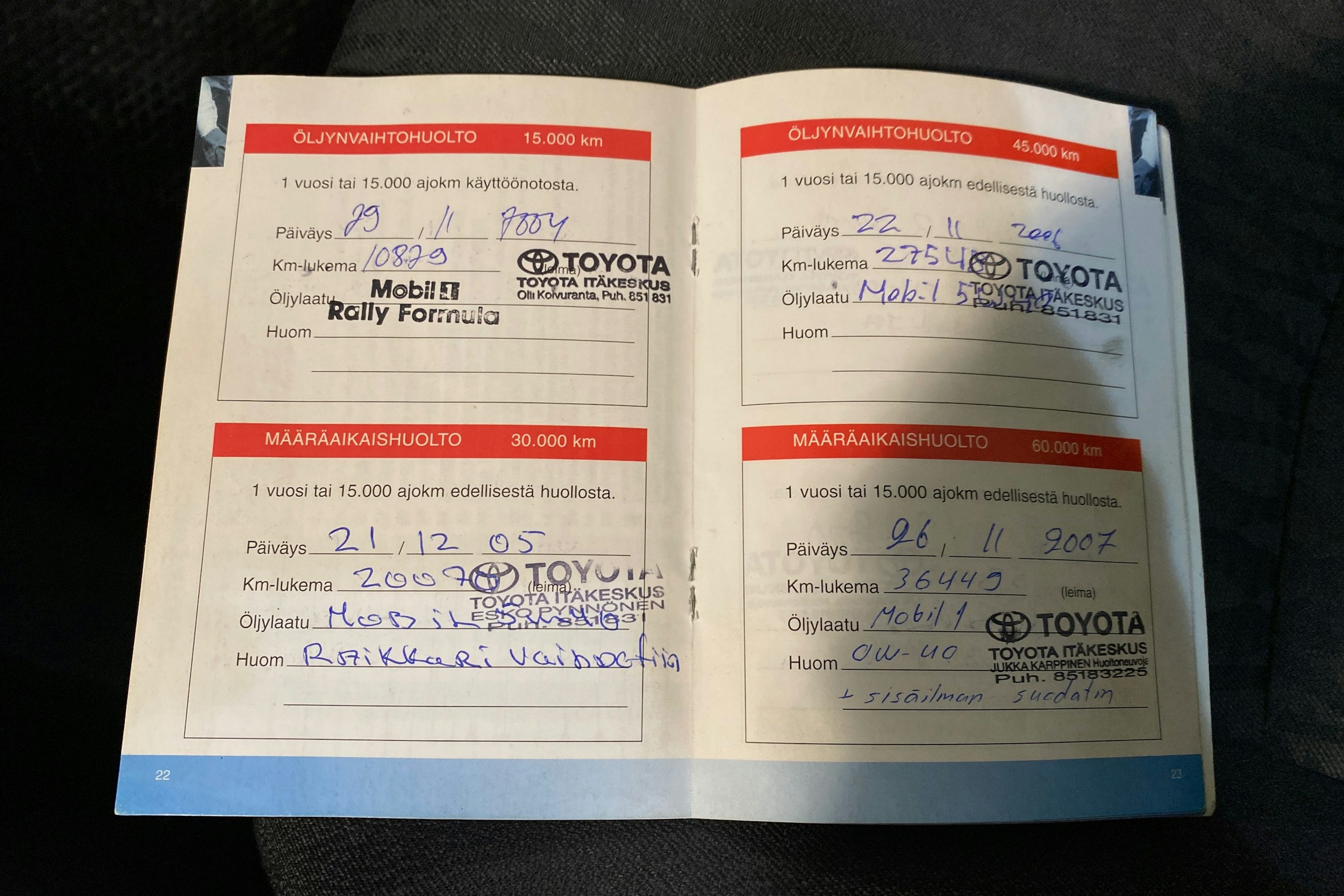 punainen Toyota Corolla 2003 kuva 15.