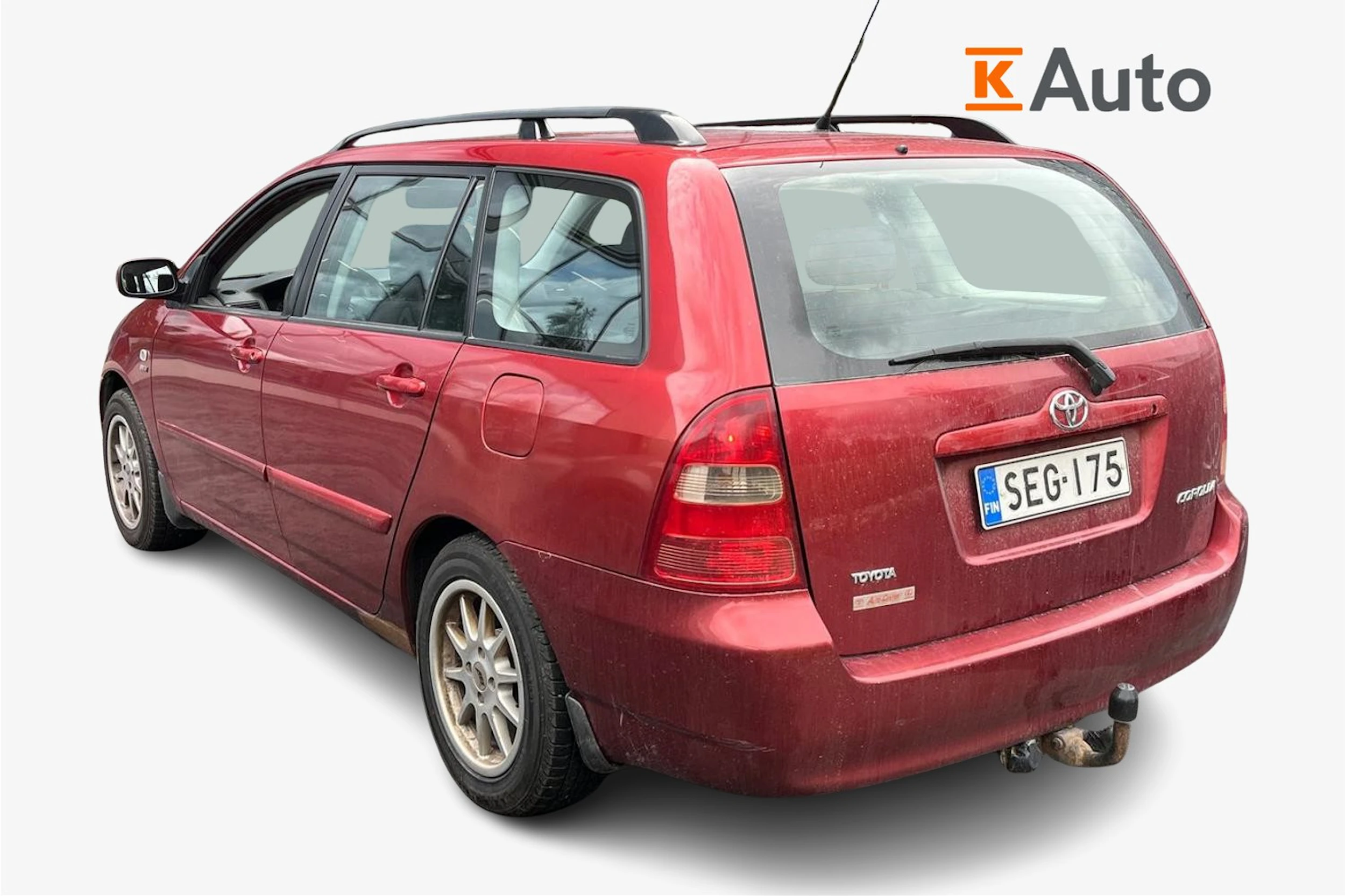 punainen Toyota Corolla 2003 kuva 2.