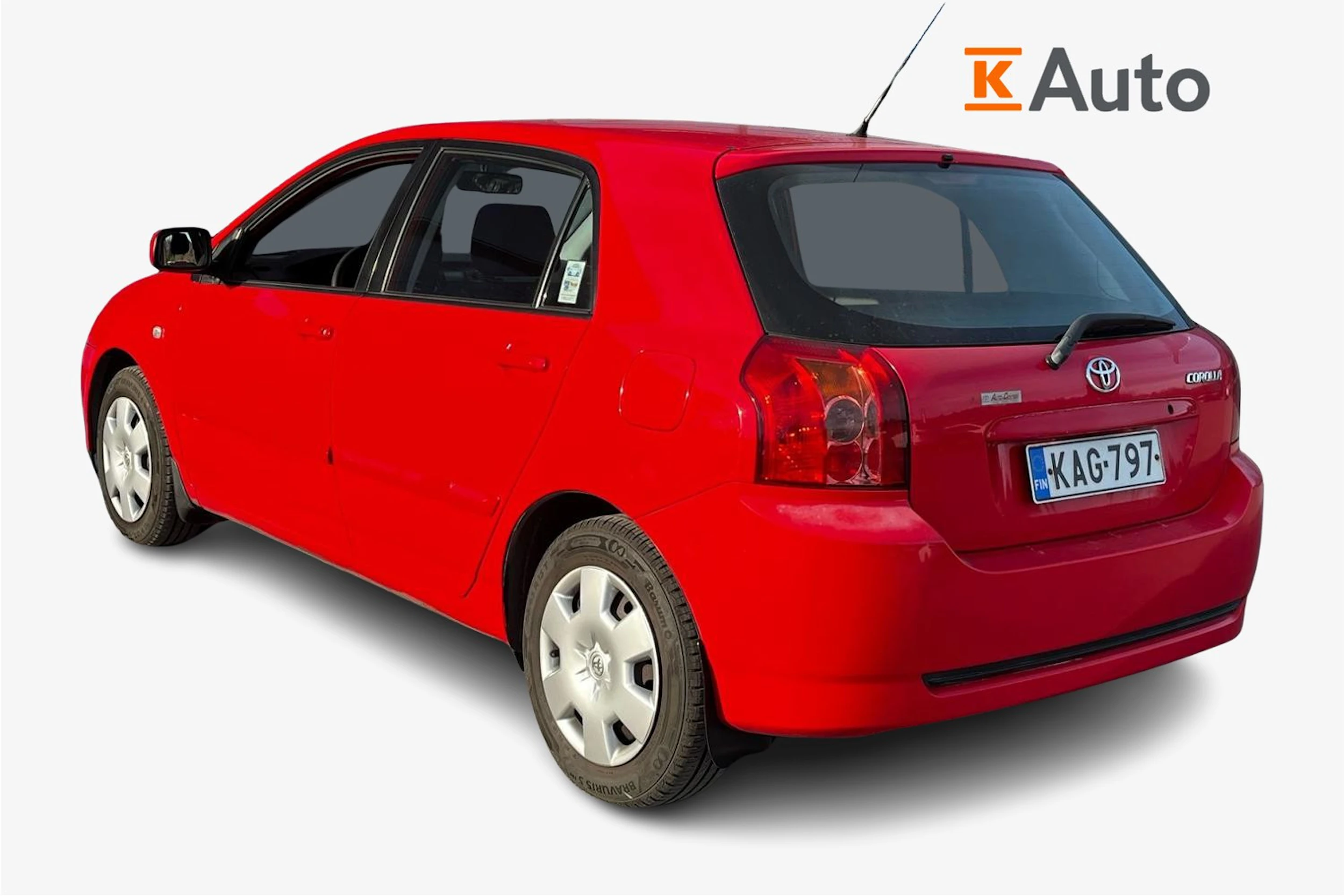 punainen Toyota Corolla 2006 kuva 2.