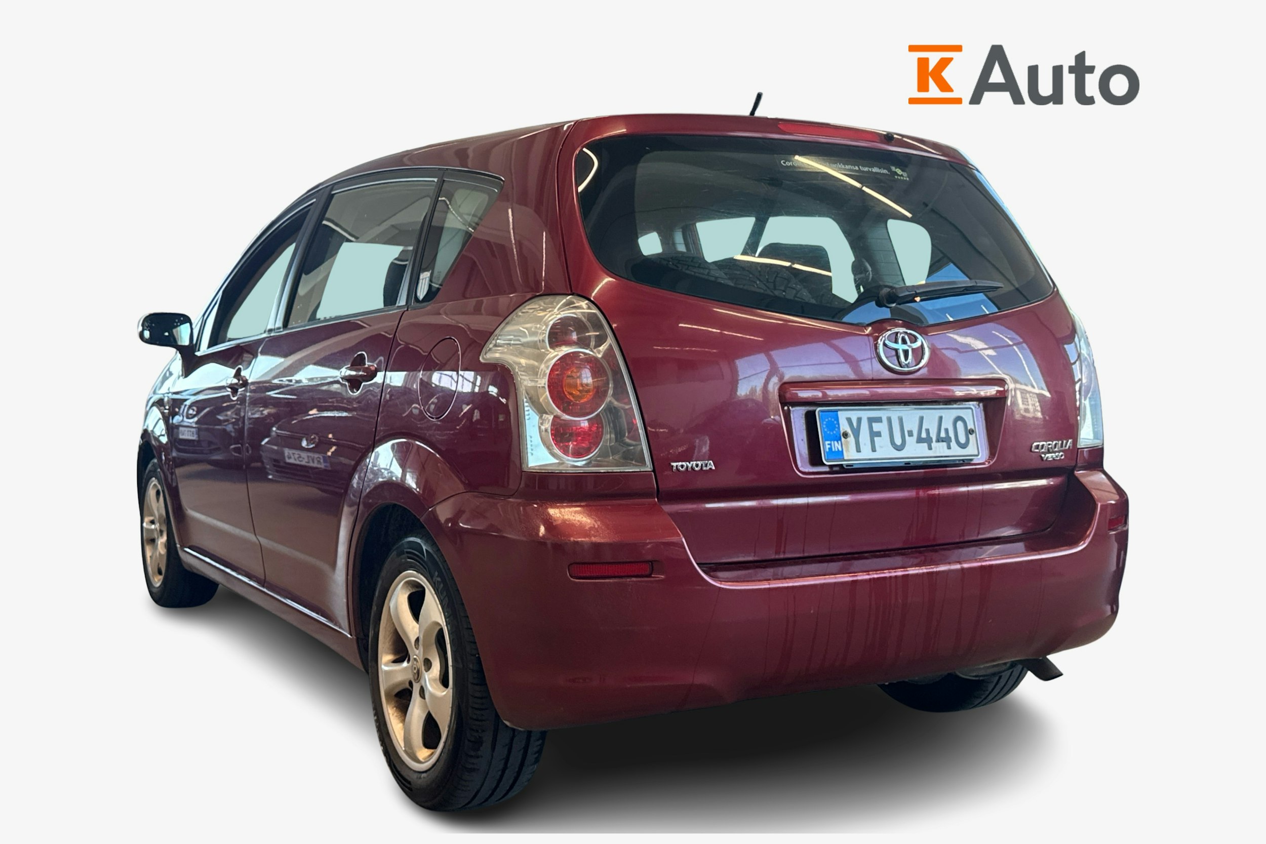 Punainen Toyota Corolla Verso 2005 kuva 2.