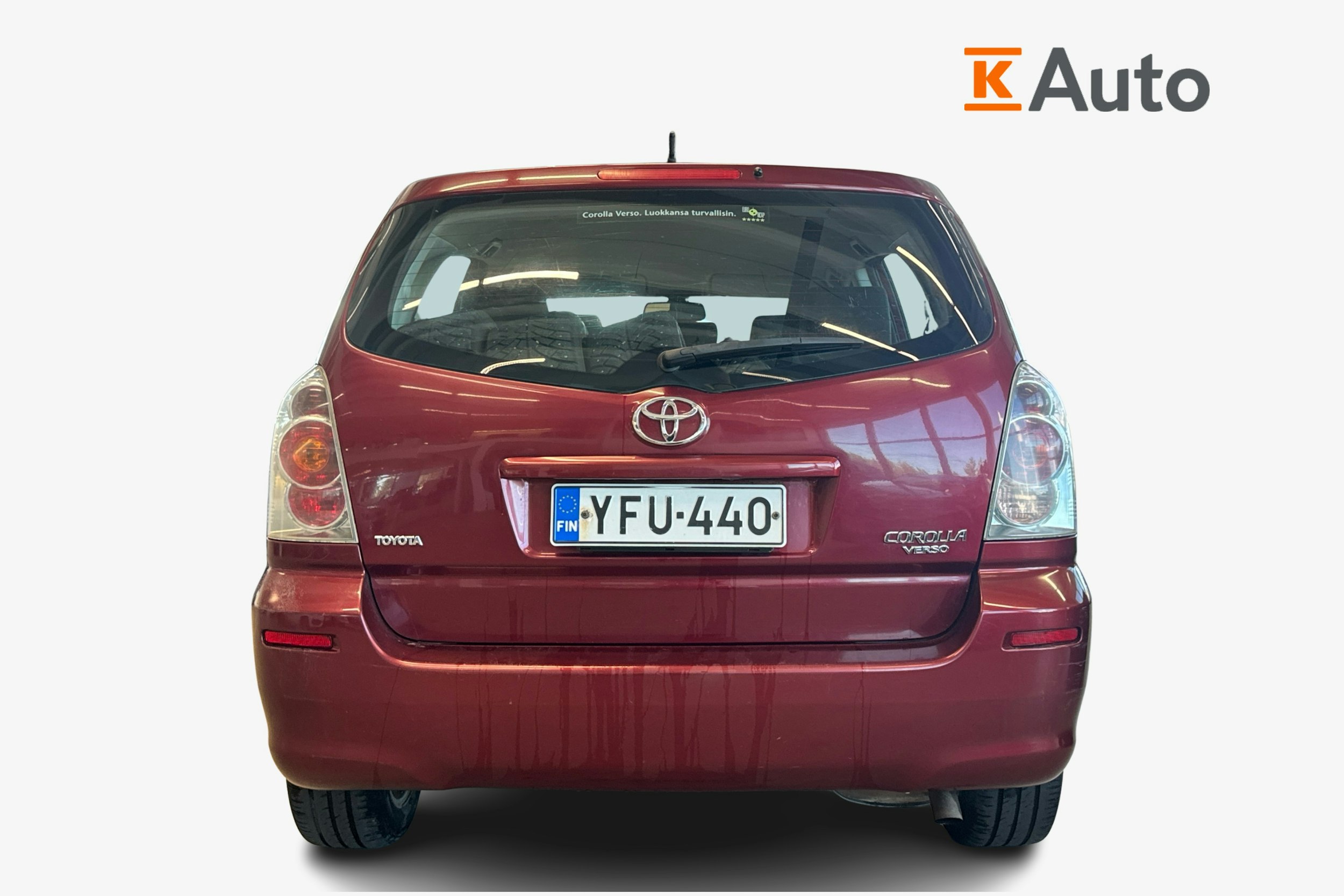 Punainen Toyota Corolla Verso 2005 kuva 3.