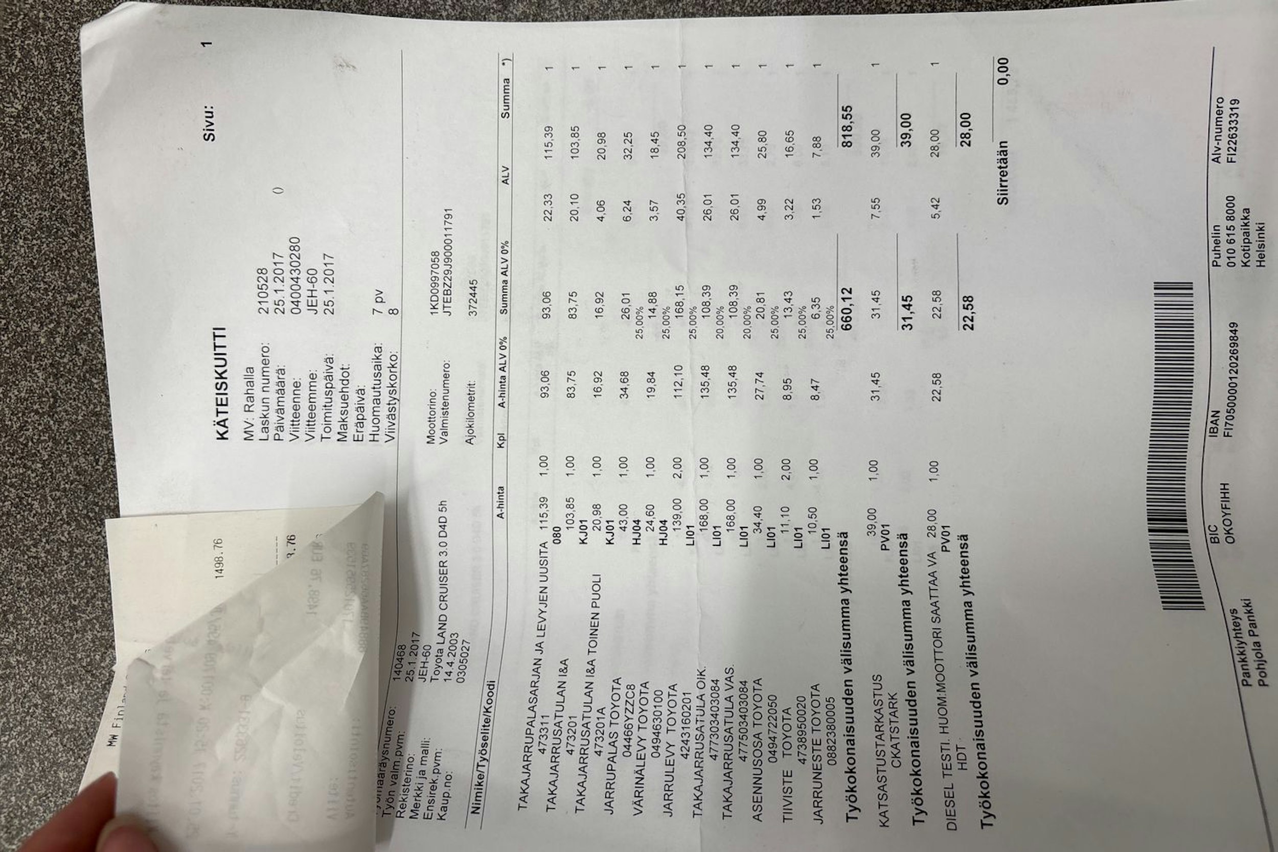 Keltainen Toyota Land Cruiser 2003 kuva 32.