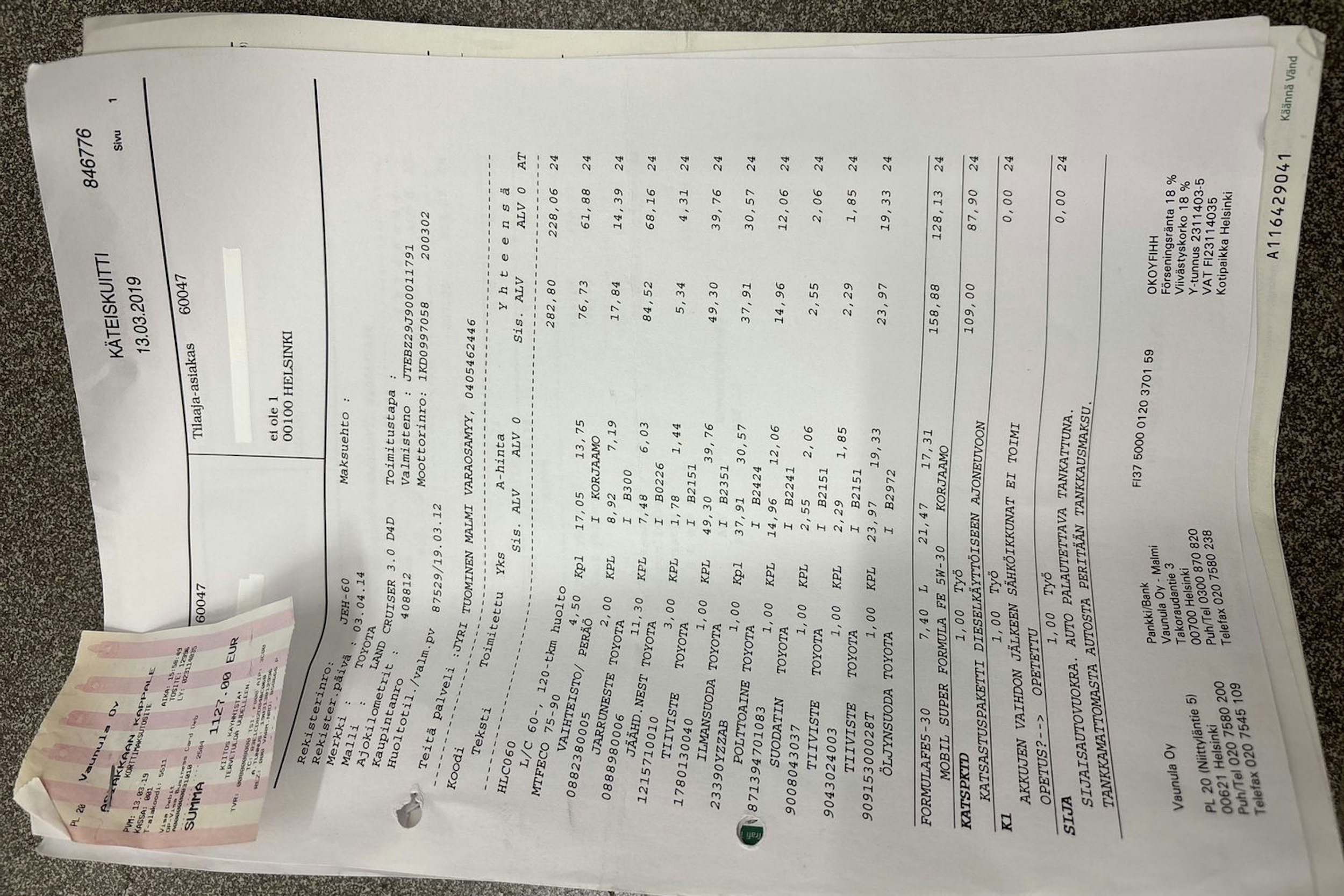 Keltainen Toyota Land Cruiser 2003 kuva 33.