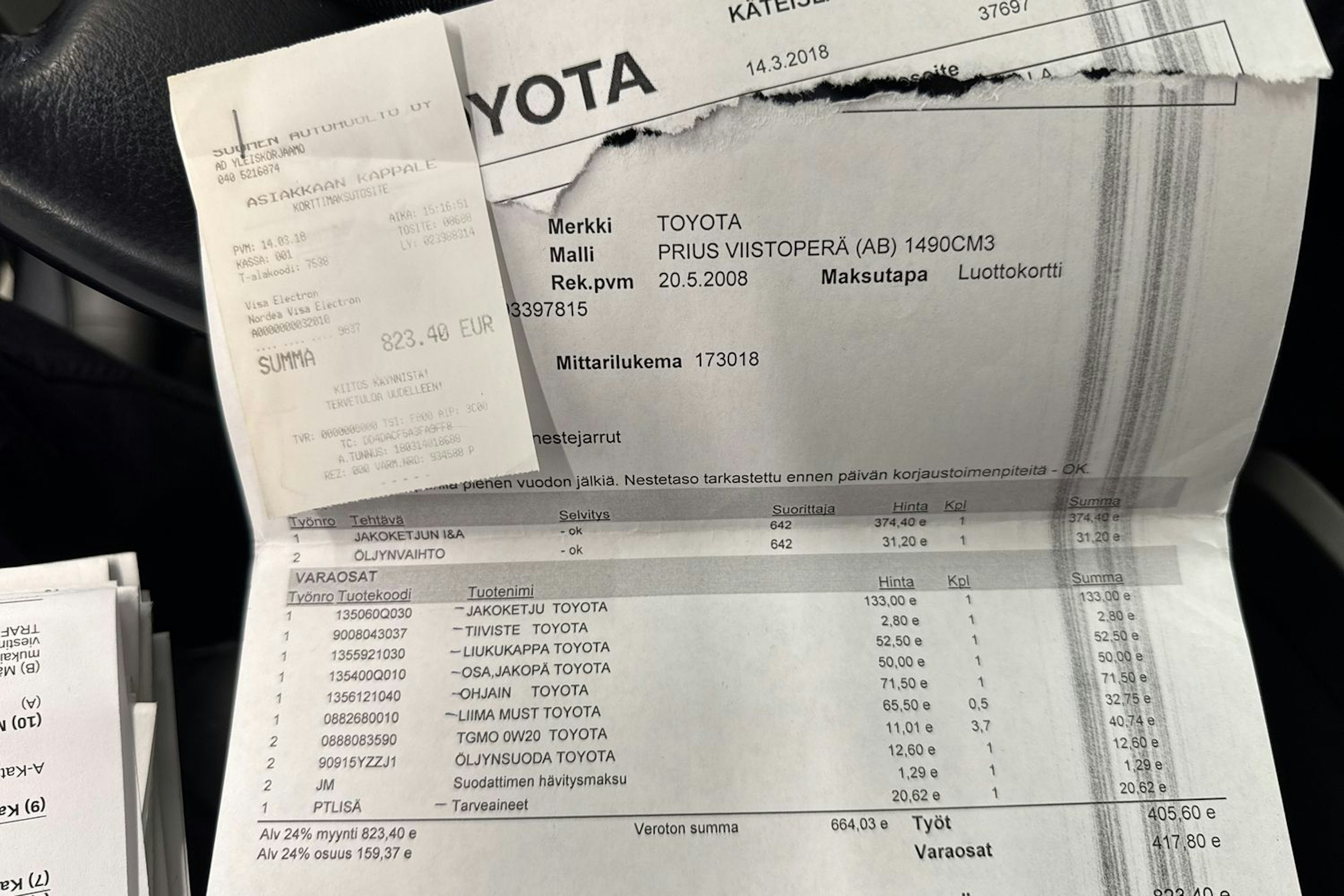 Harmaa Toyota Prius 2008 kuva 22.