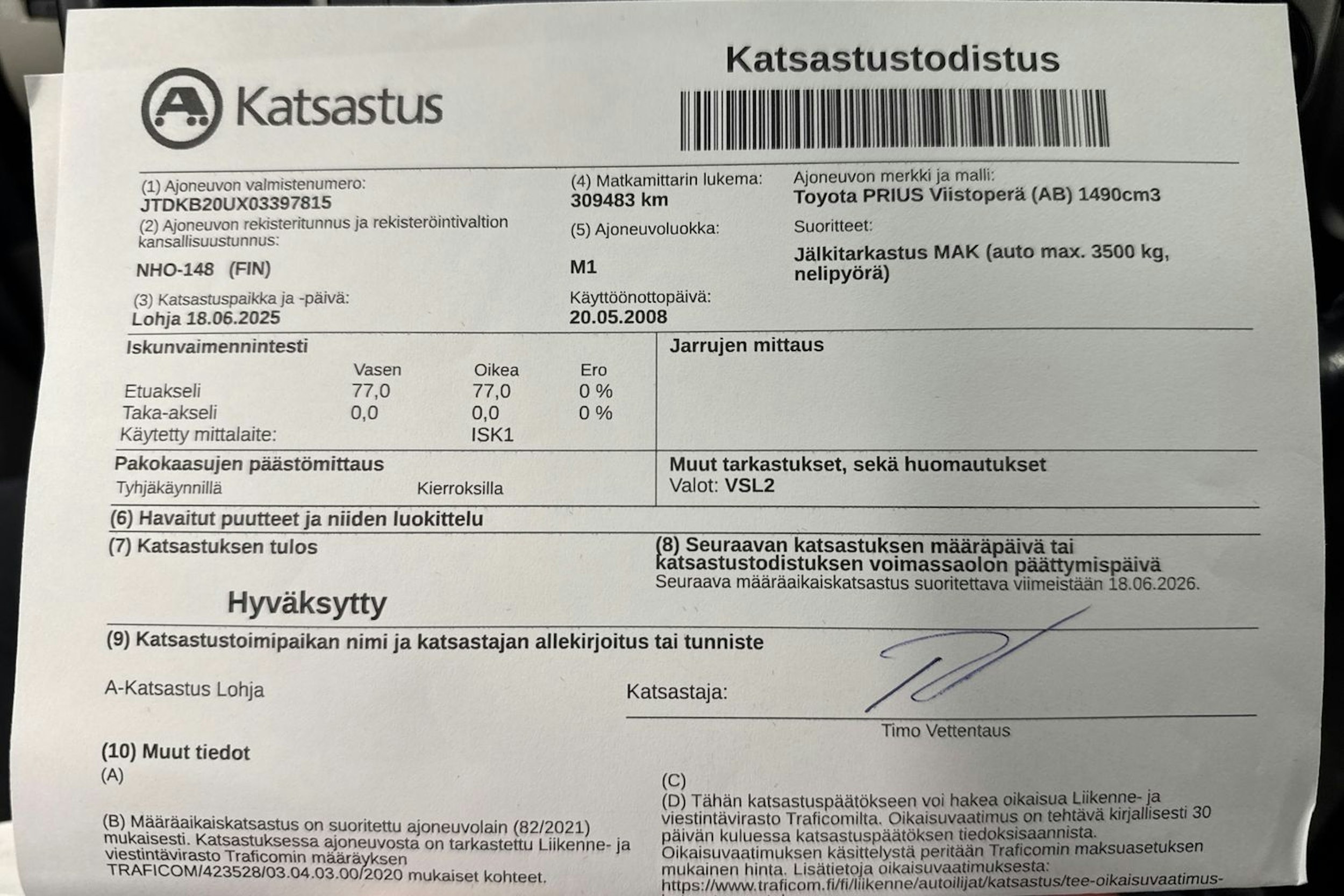 Harmaa Toyota Prius 2008 kuva 23.