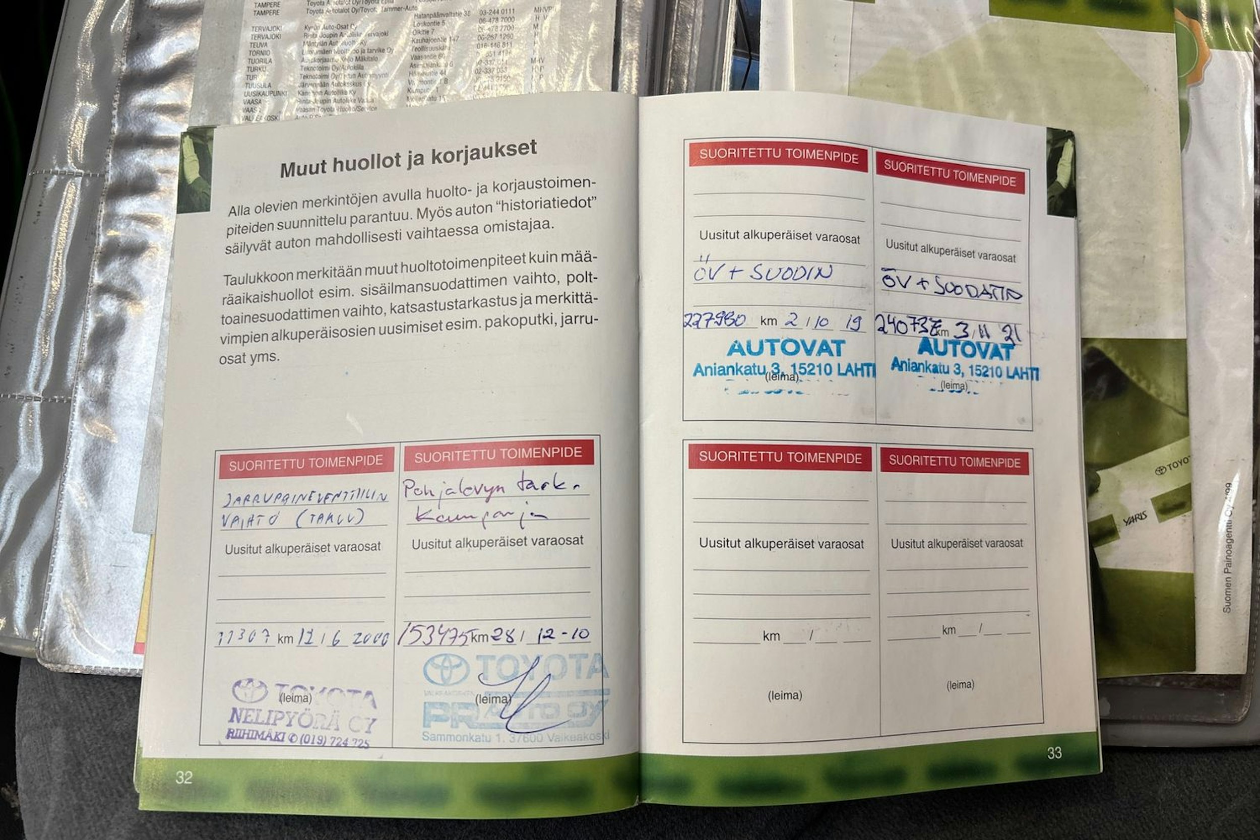 Punainen Toyota Yaris 1999 kuva 36.