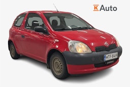 punainen Toyota Yaris 2002 kuva 1.