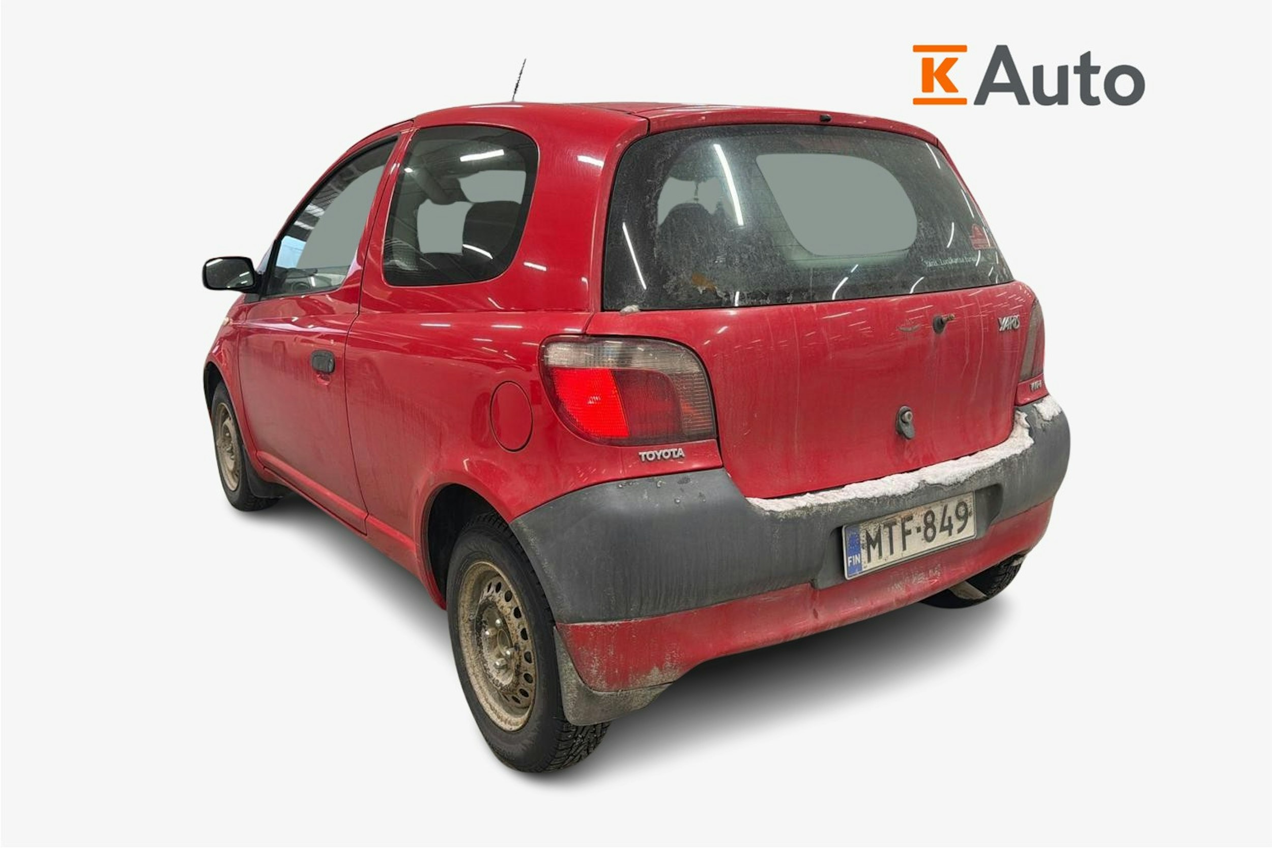 punainen Toyota Yaris 2002 kuva 2.