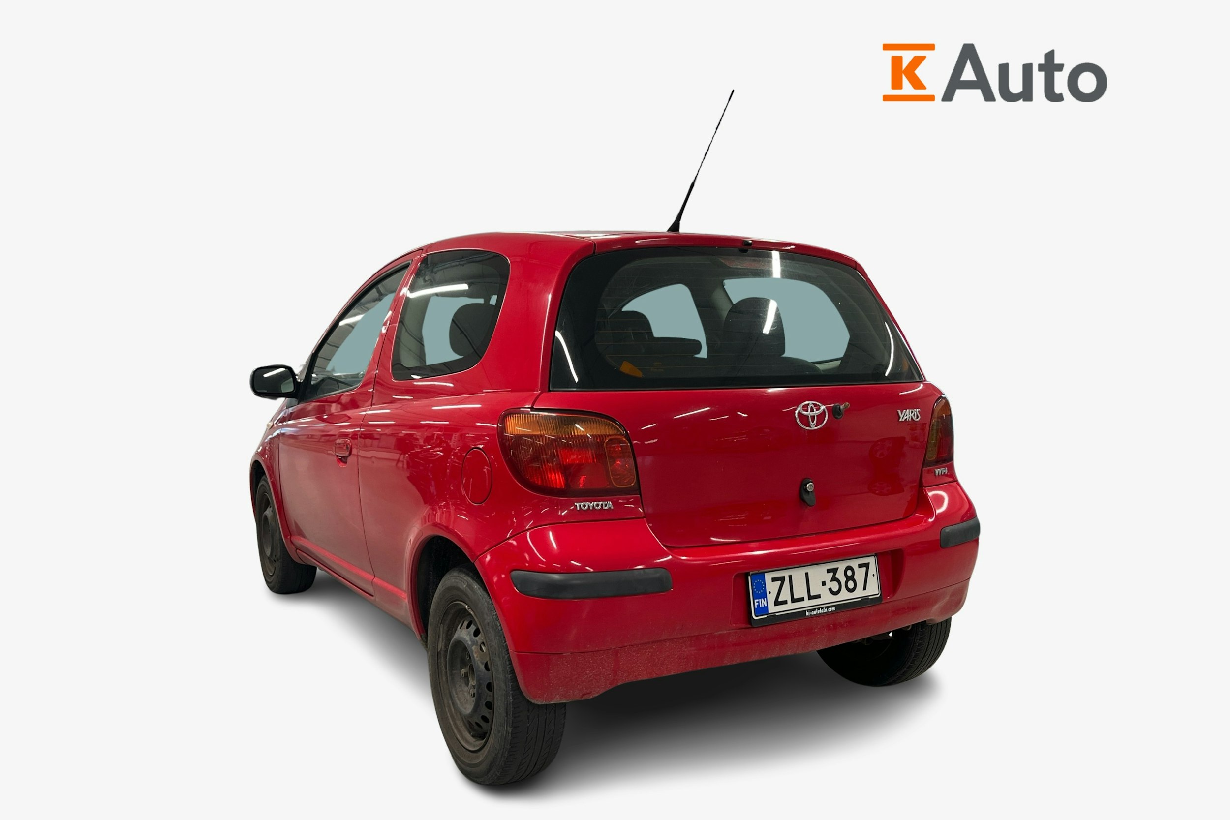 punainen Toyota Yaris 2003 kuva 2.