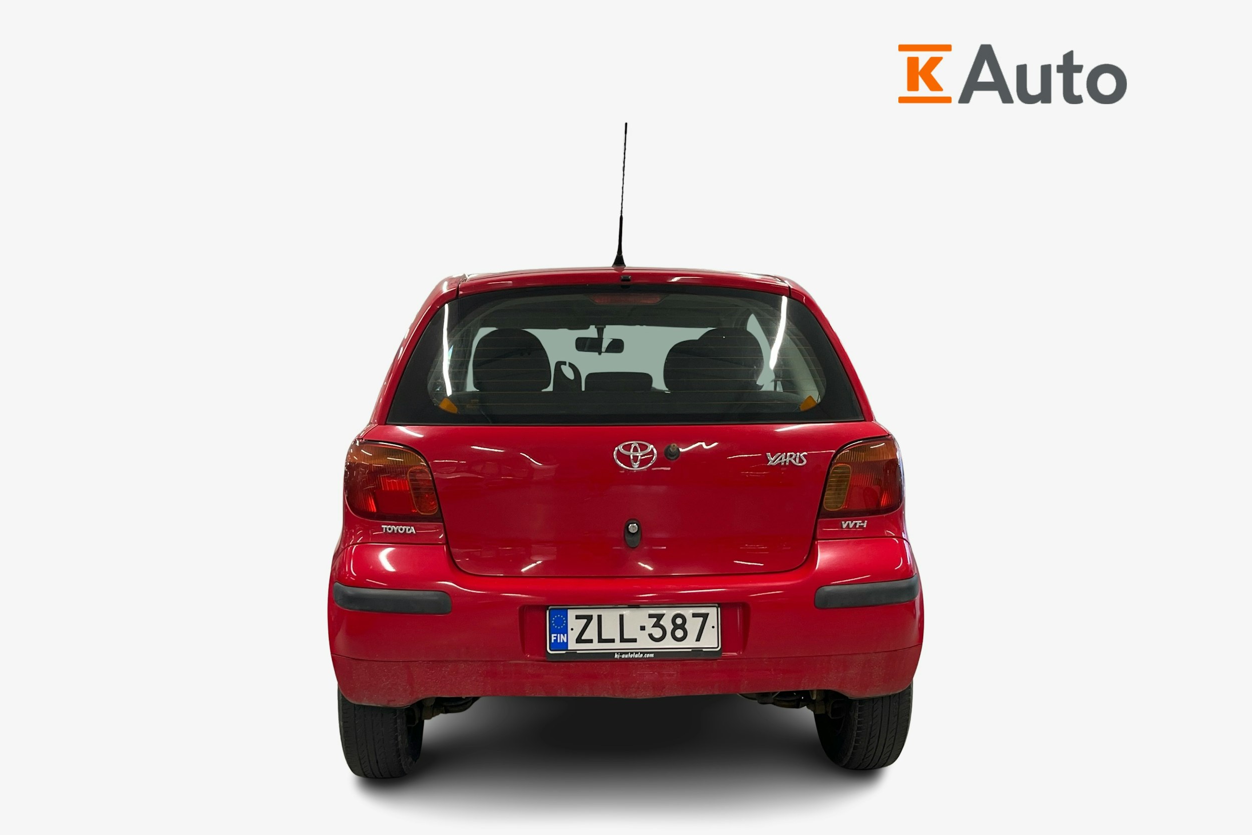 punainen Toyota Yaris 2003 kuva 3.