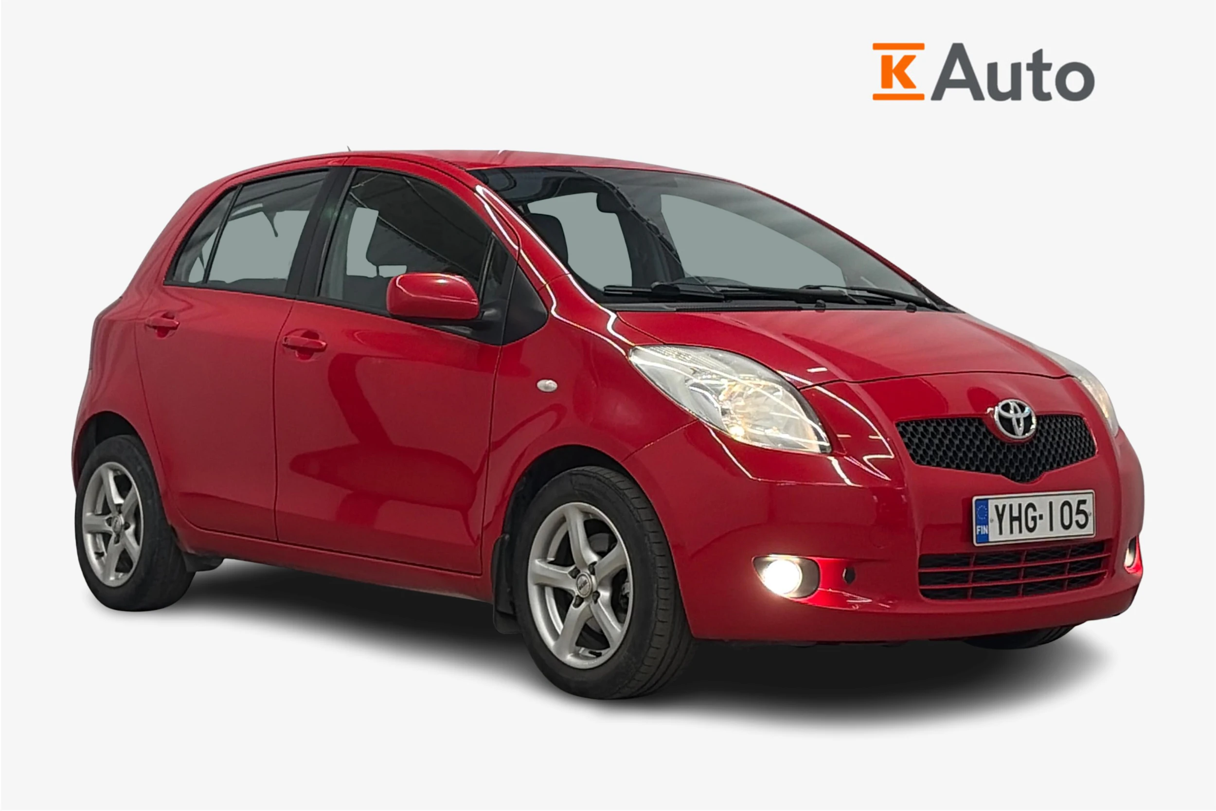 punainen Toyota Yaris 2008 kuva 1.
