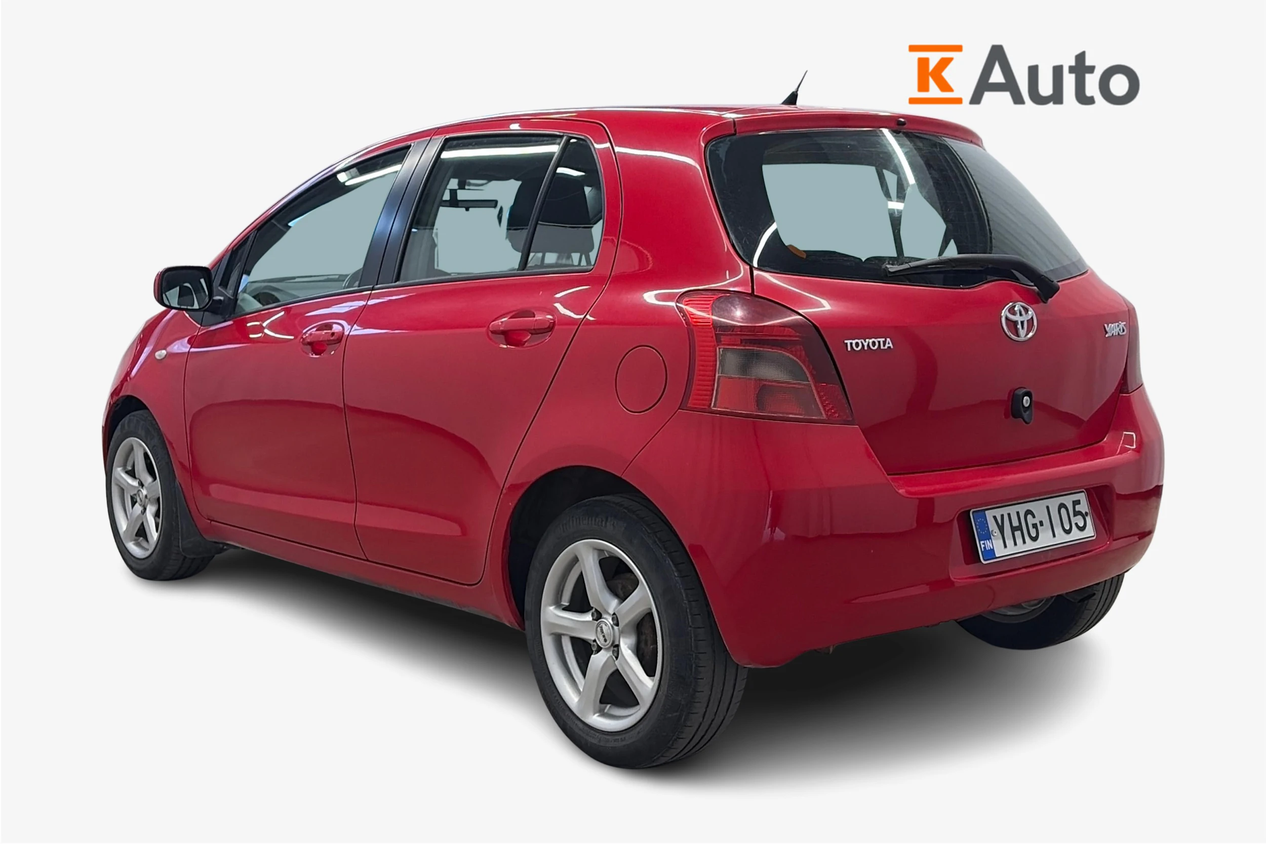 punainen Toyota Yaris 2008 kuva 3.