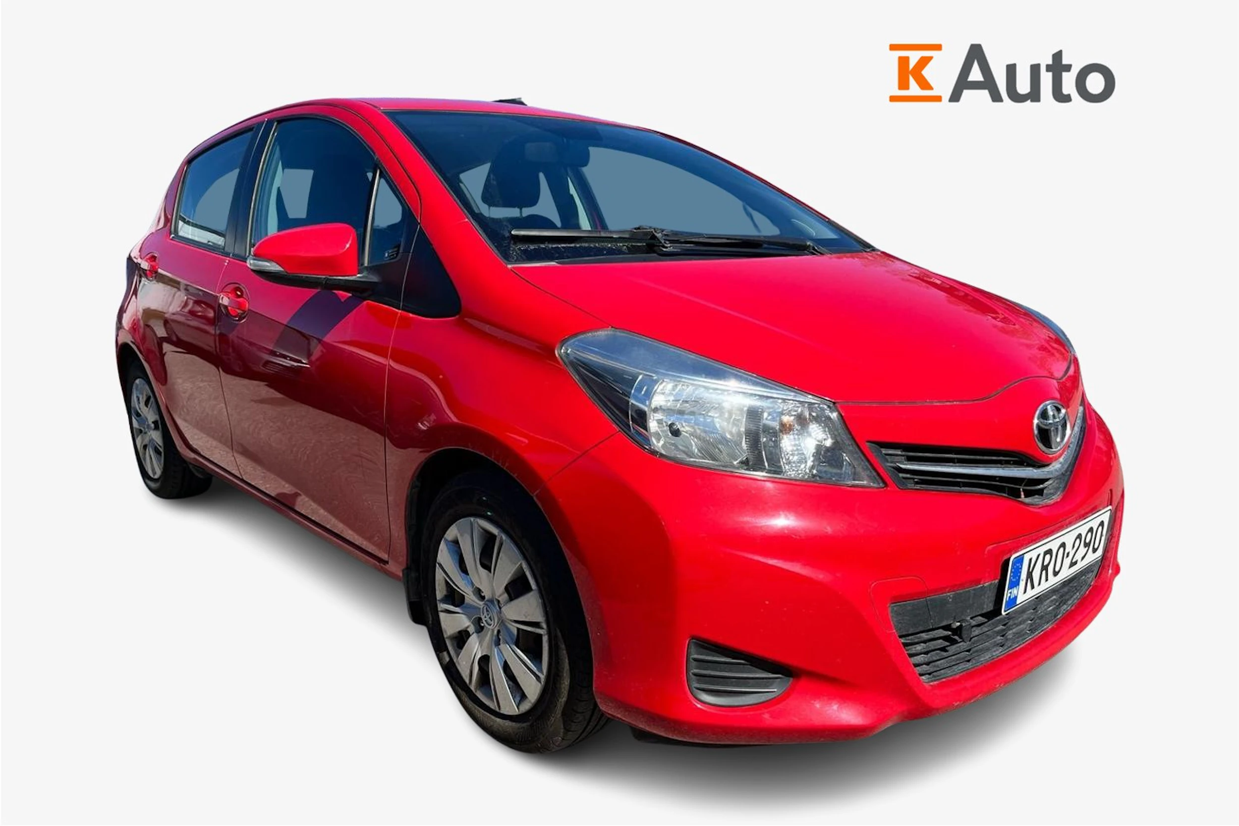 punainen Toyota Yaris 2012 kuva 1.