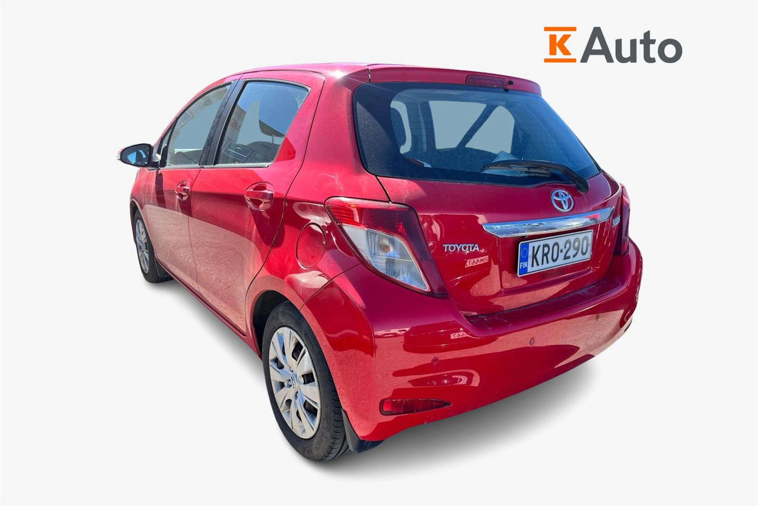 punainen Toyota Yaris 2012 kuva 2.