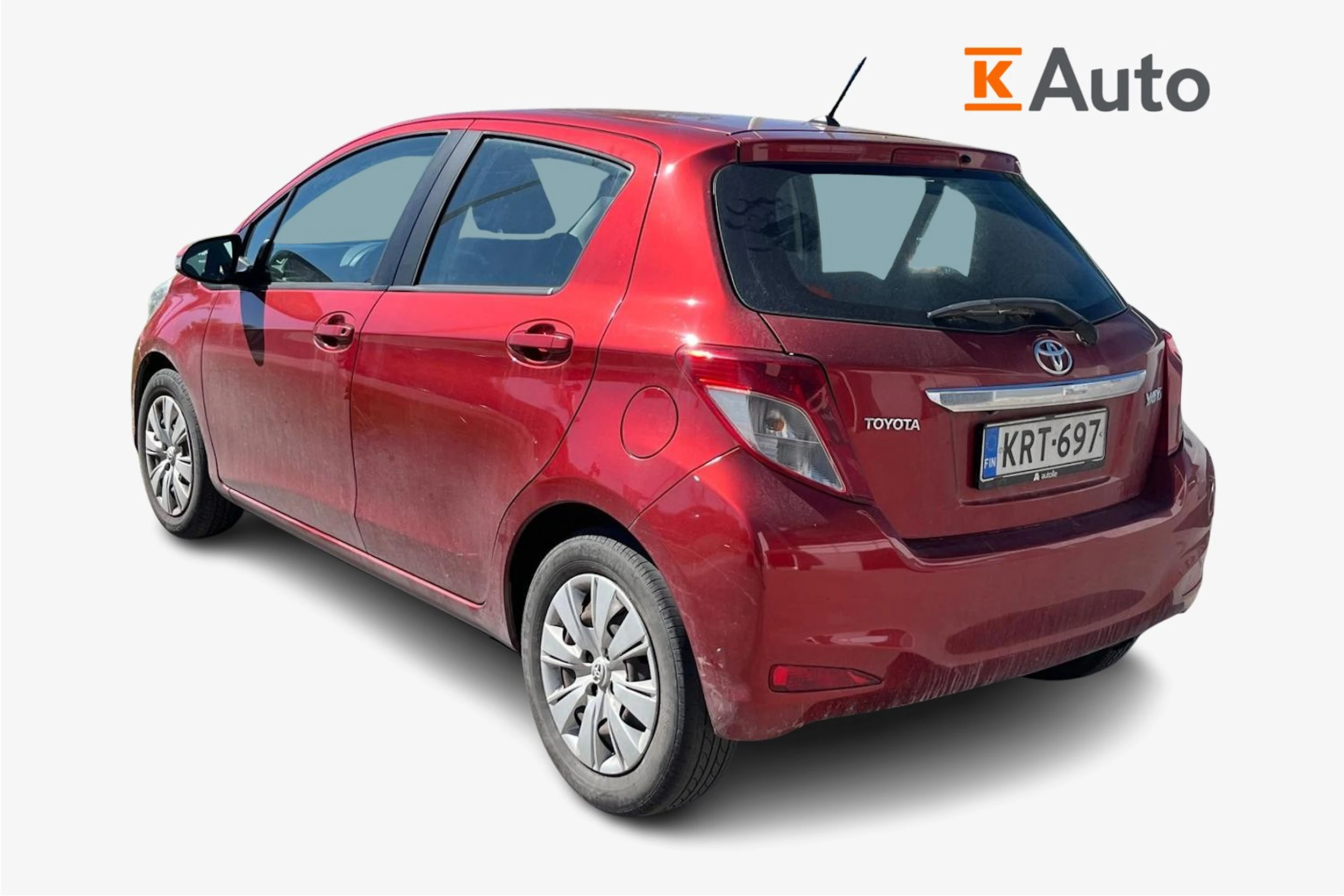 punainen Toyota Yaris 2012 kuva 2.