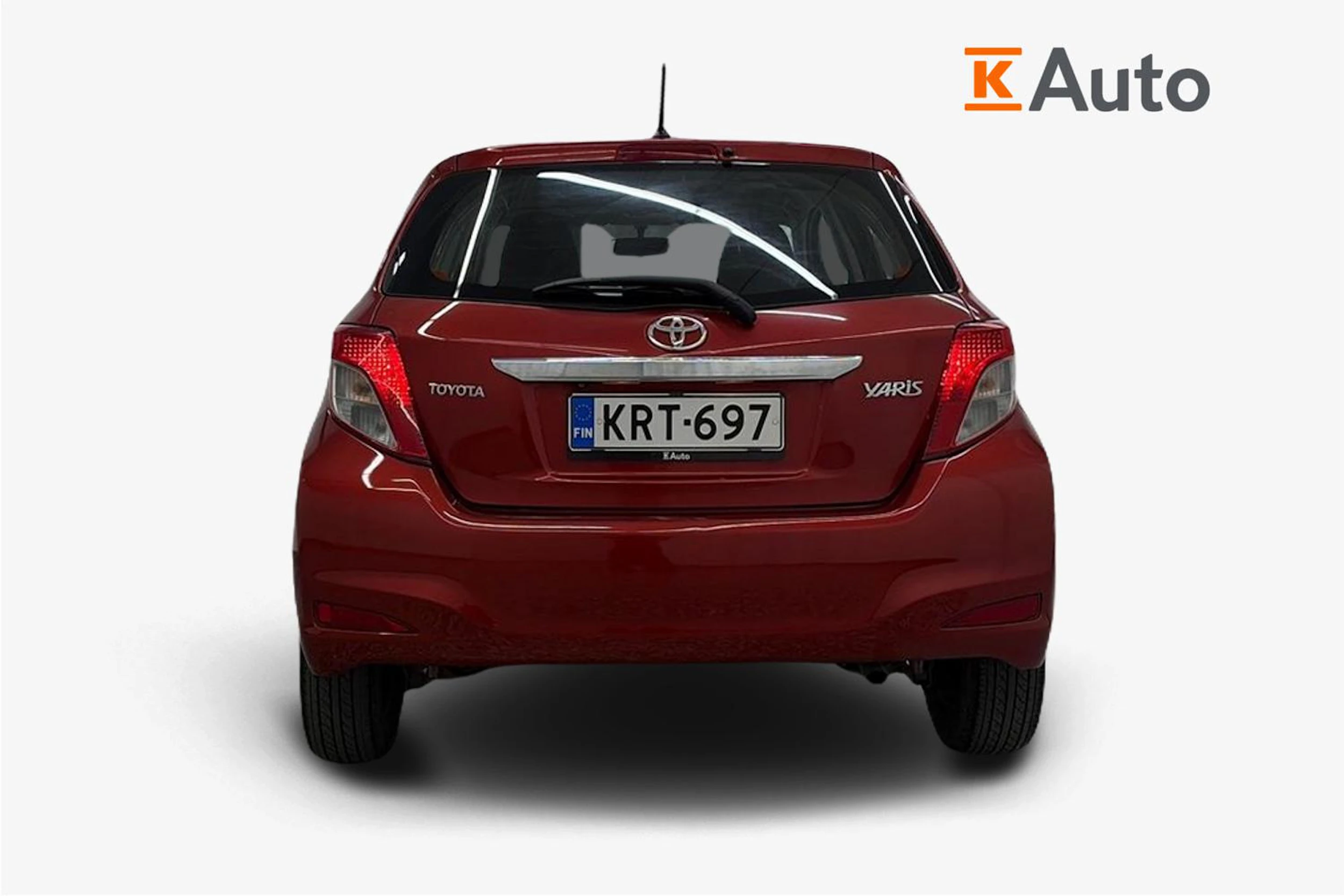 punainen Toyota Yaris 2012 kuva 4.