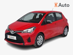 punainen Toyota Yaris 2016 kuva 1.
