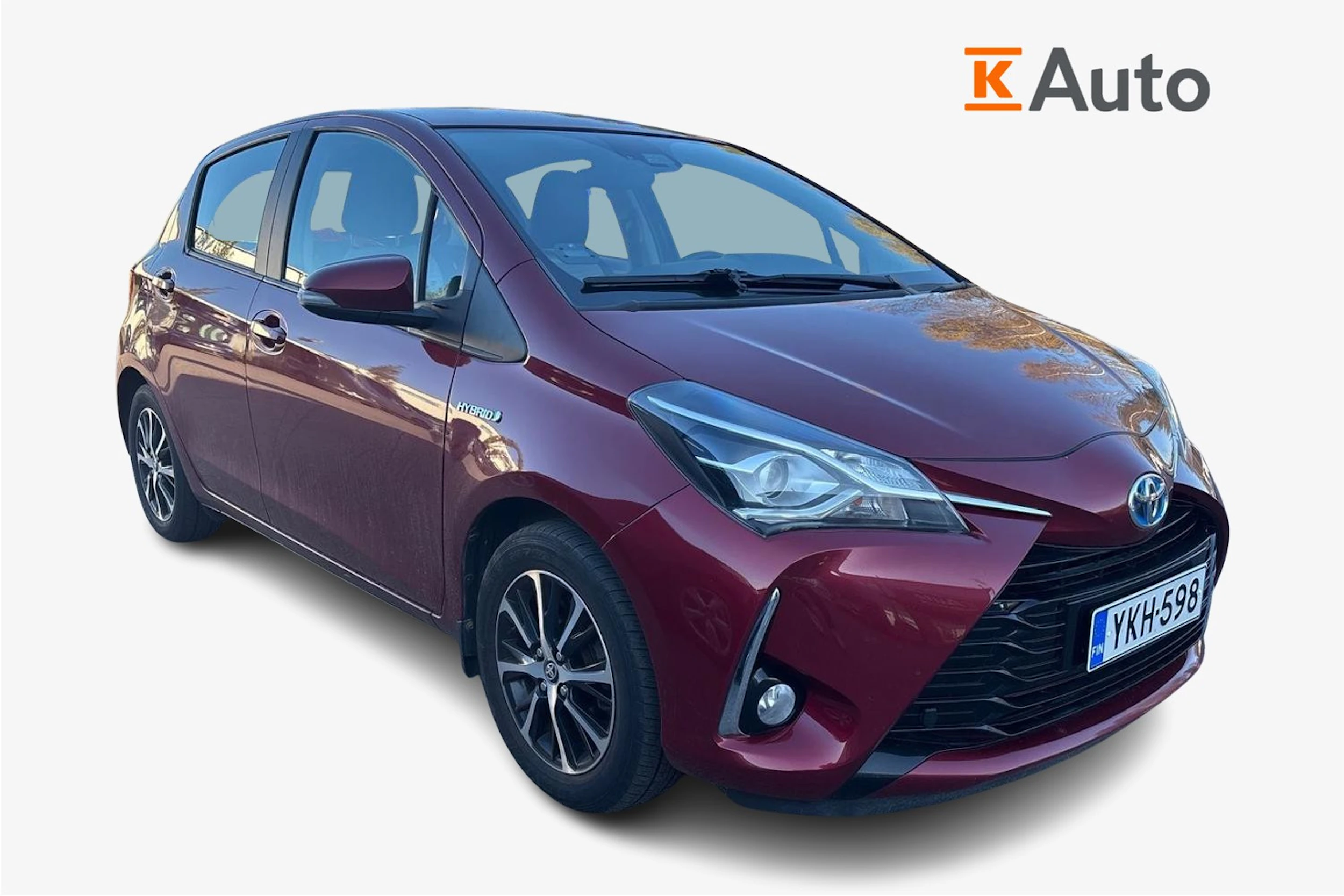 punainen Toyota Yaris 2018 kuva 1.