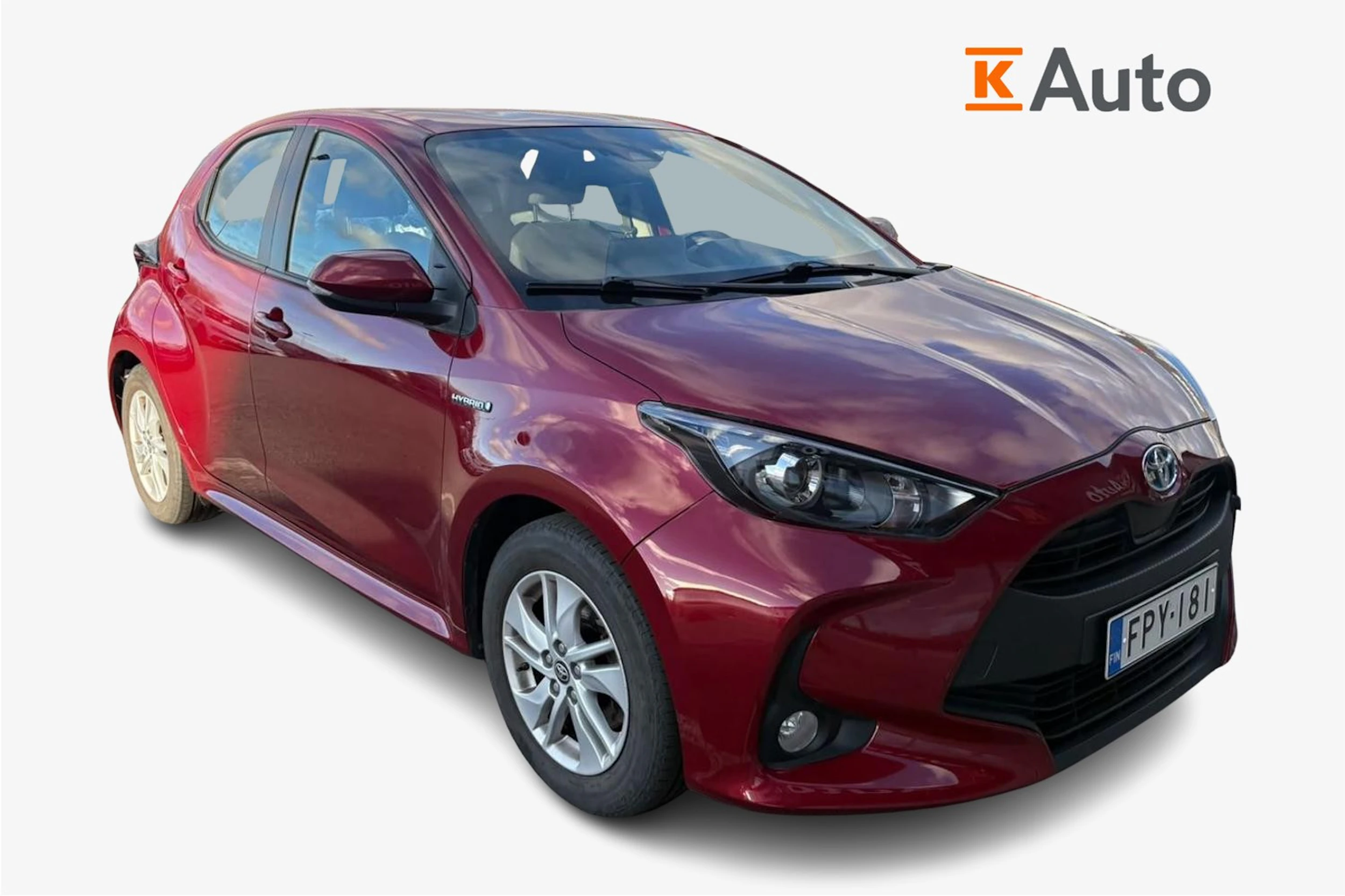 punainen Toyota Yaris 2021 kuva 1.