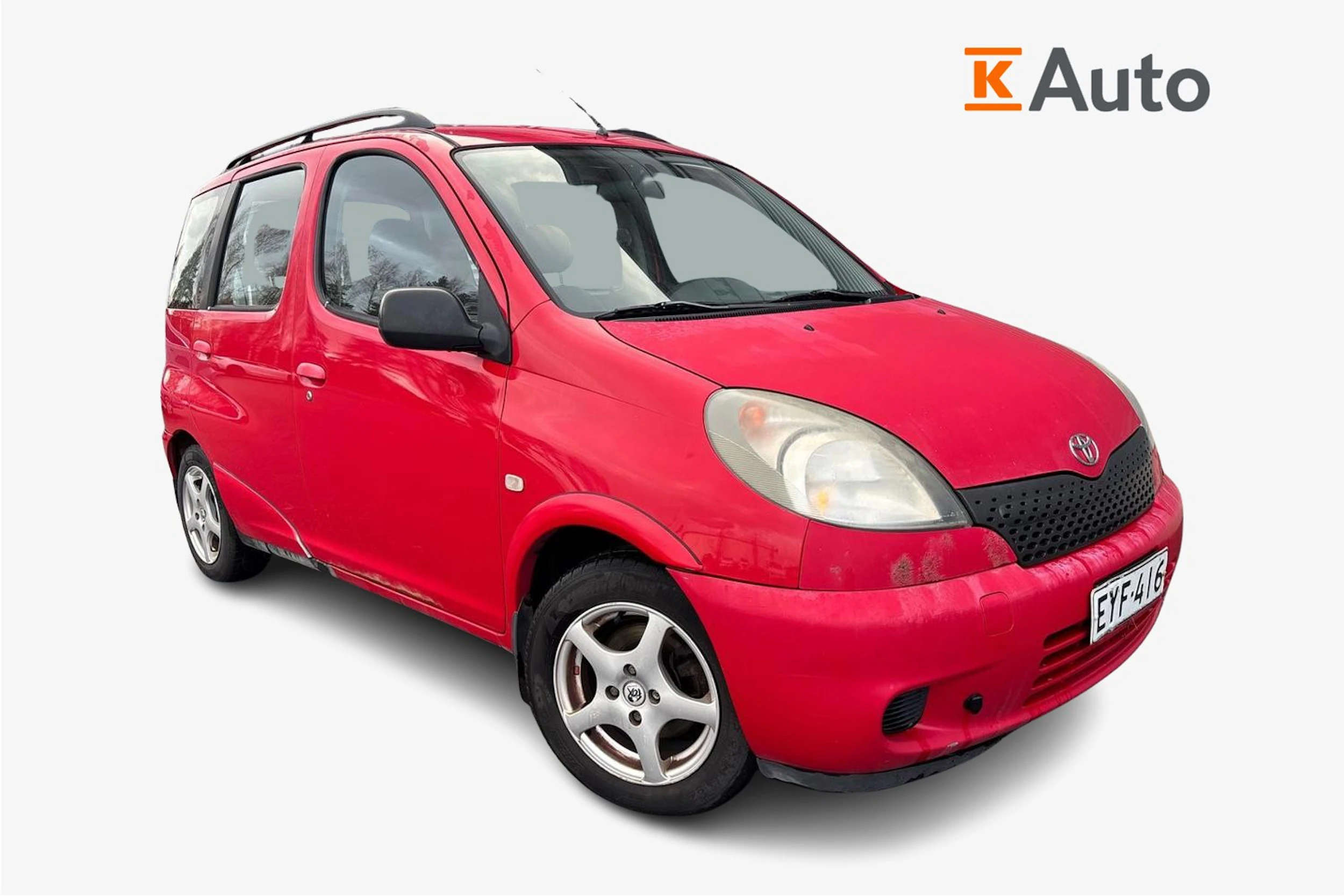 punainen Toyota Yaris Verso 2000 kuva 1.