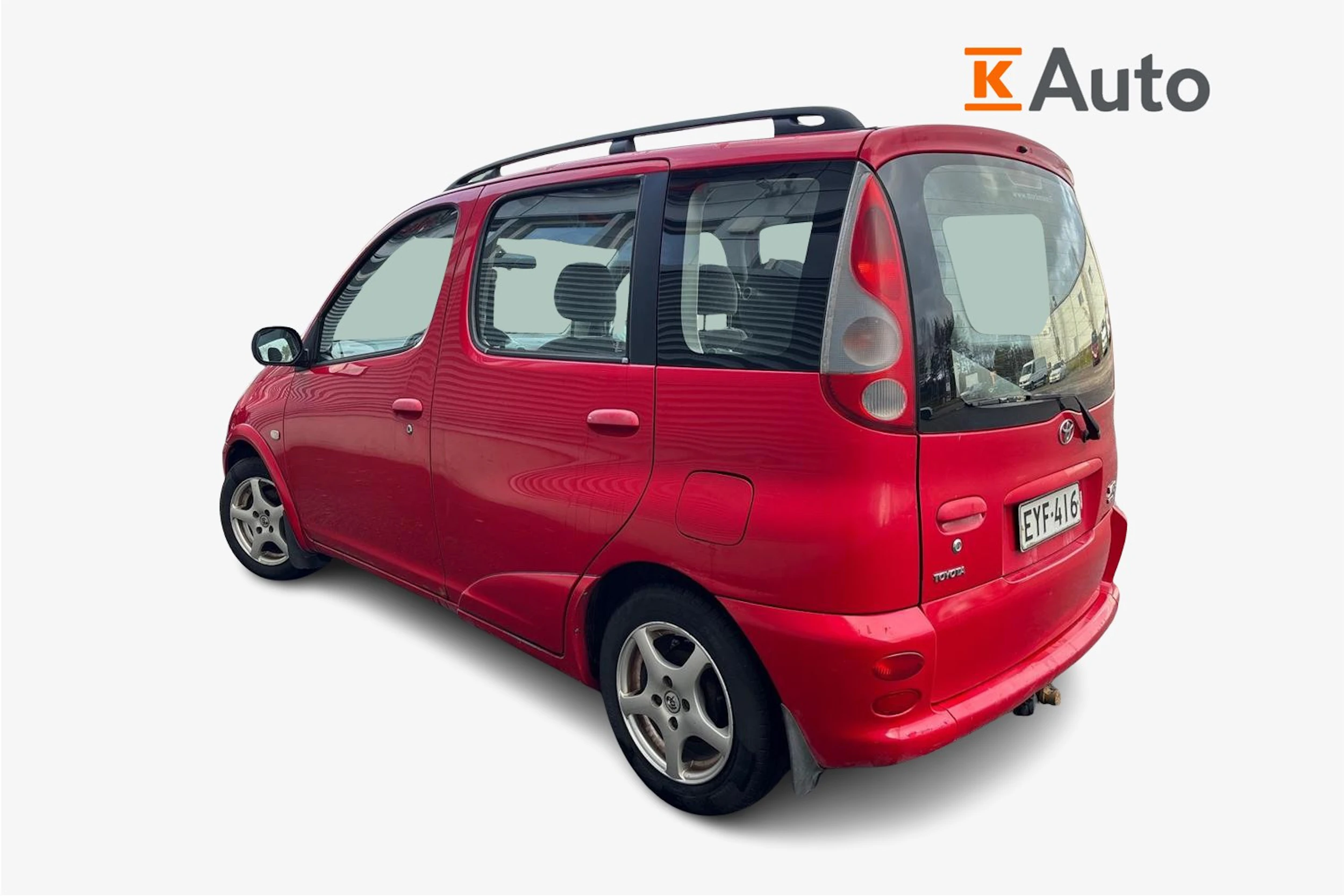 punainen Toyota Yaris Verso 2000 kuva 2.