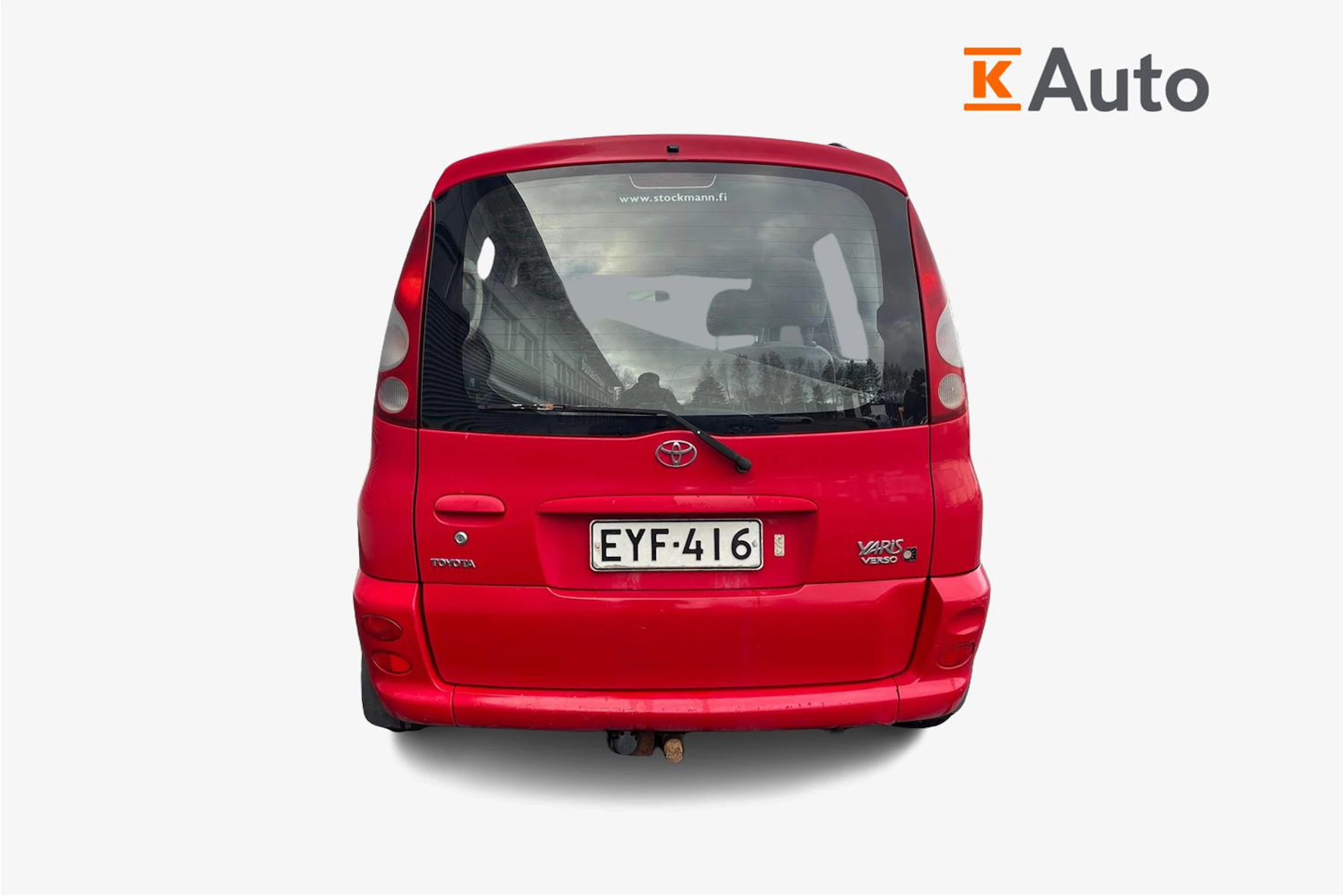 punainen Toyota Yaris Verso 2000 kuva 3.
