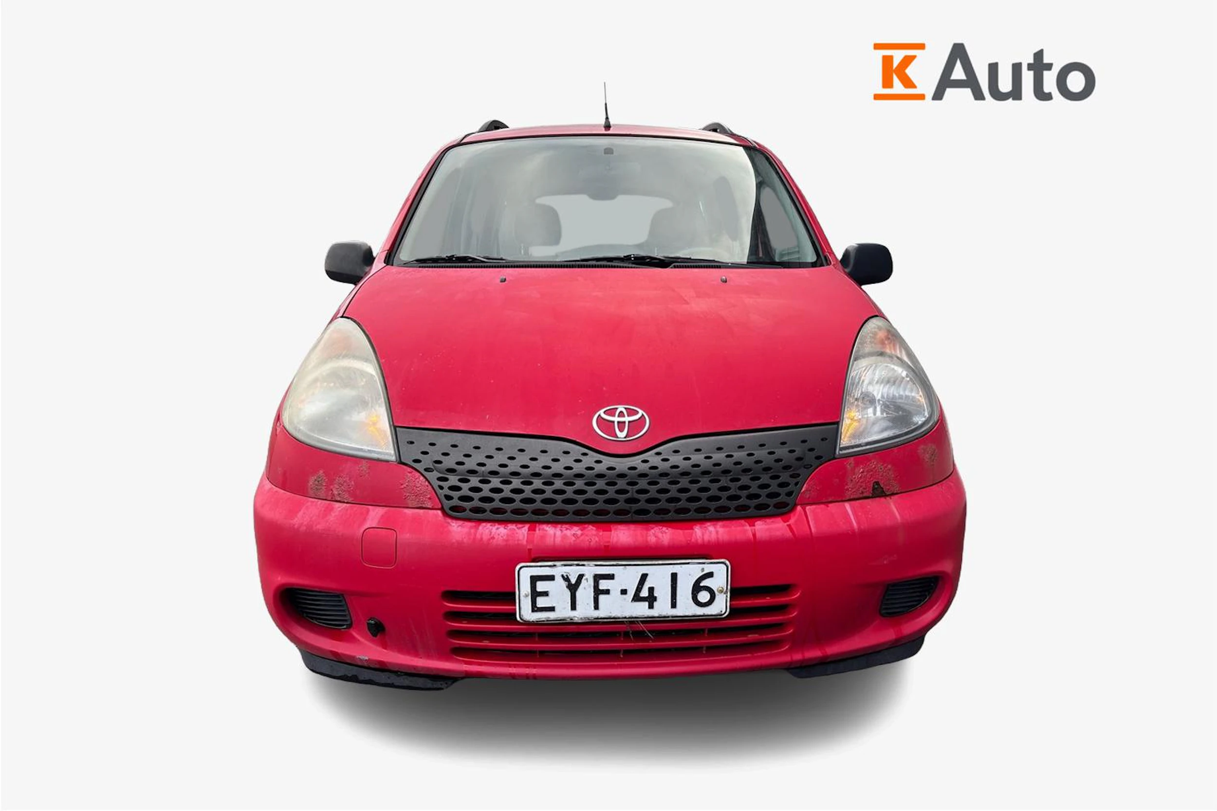 punainen Toyota Yaris Verso 2000 kuva 4.