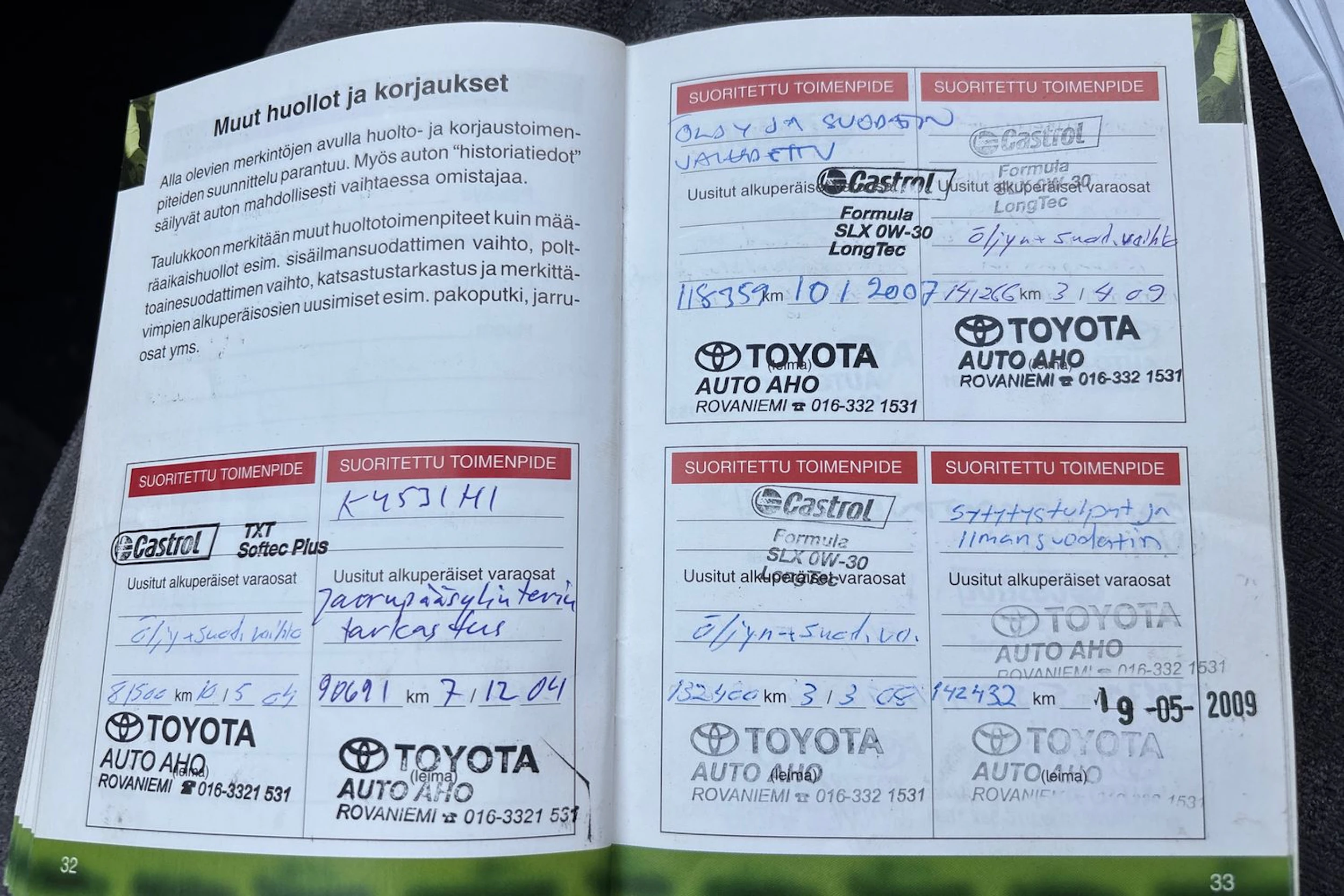 punainen Toyota Yaris Verso 2000 kuva 36.