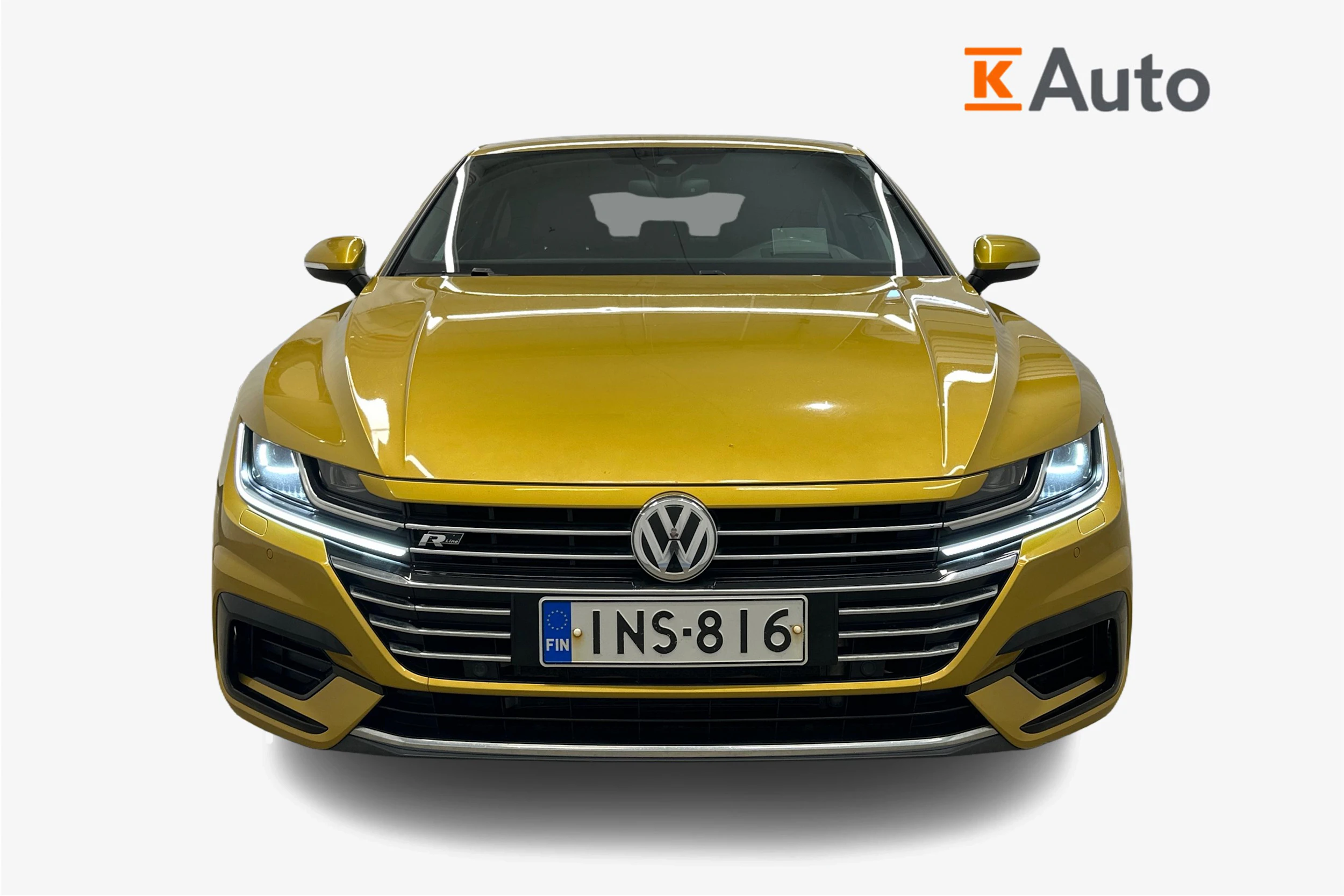 keltainen Volkswagen Arteon 2018 kuva 4.