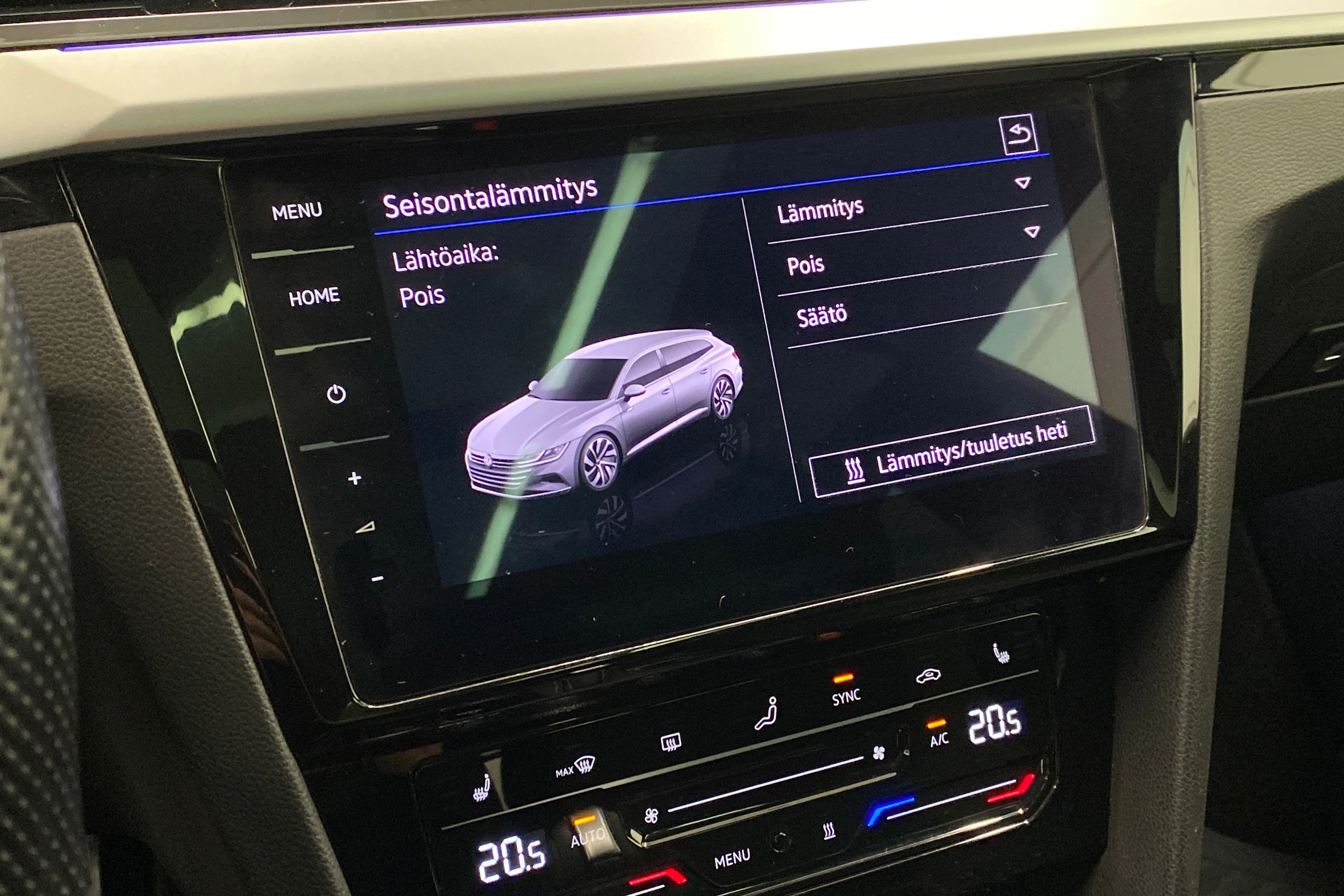 Valkoinen Volkswagen Arteon 2021 kuva 28.