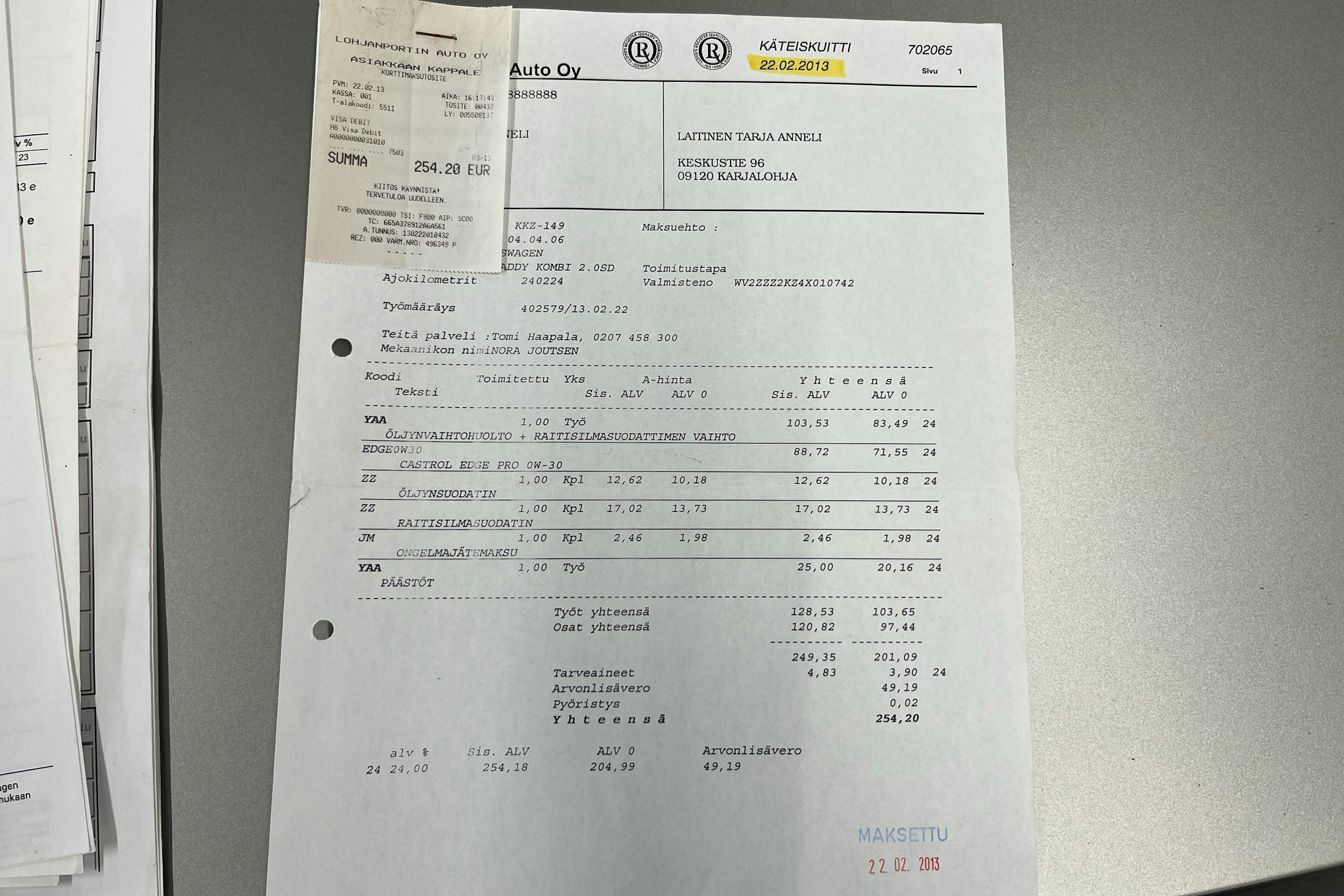 sininen Volkswagen Caddy 2004 kuva 35.