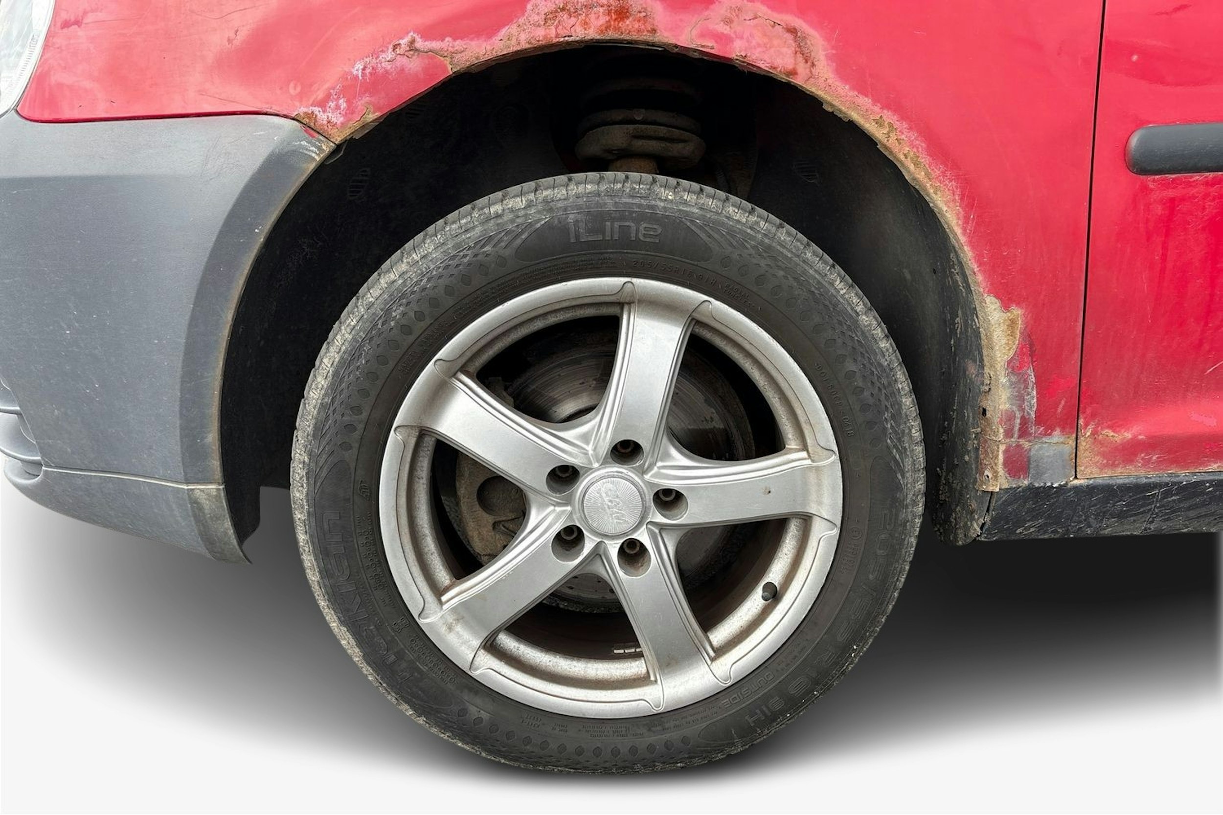 punainen Volkswagen Caddy 2006 kuva 9.