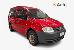 punainen Volkswagen Caddy 2007 kuva 1.