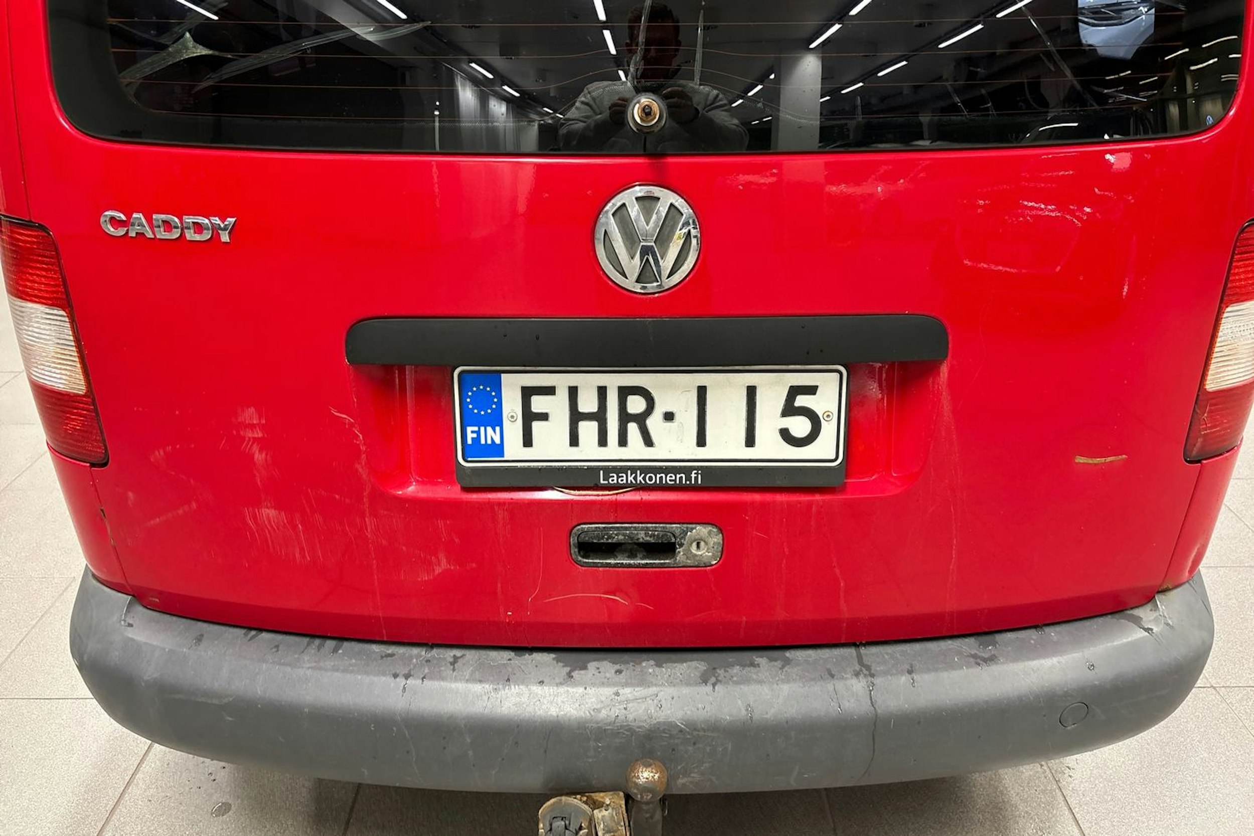 punainen Volkswagen Caddy 2007 kuva 17.